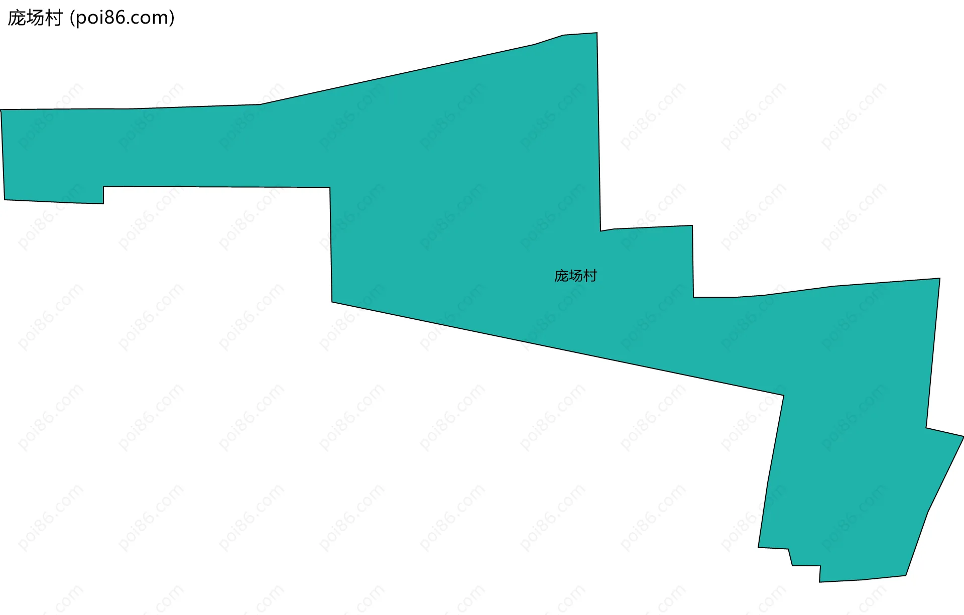 庞场村边界地图