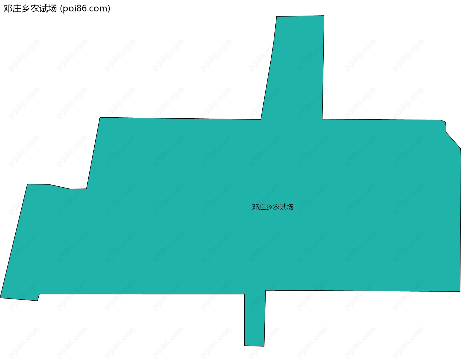 邓庄乡农试场边界地图