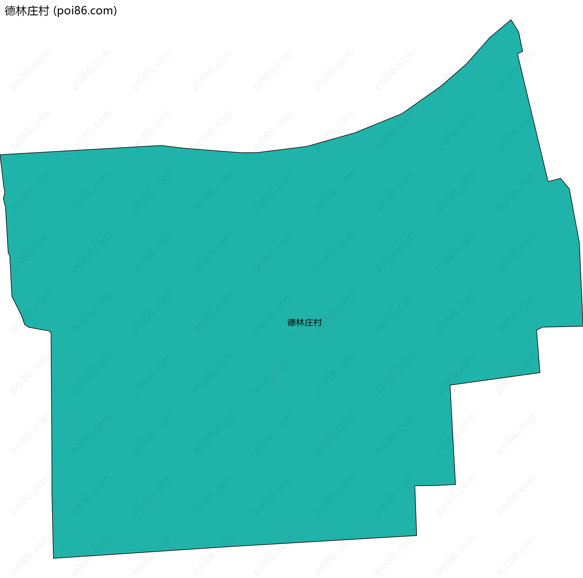 德林庄村边界地图