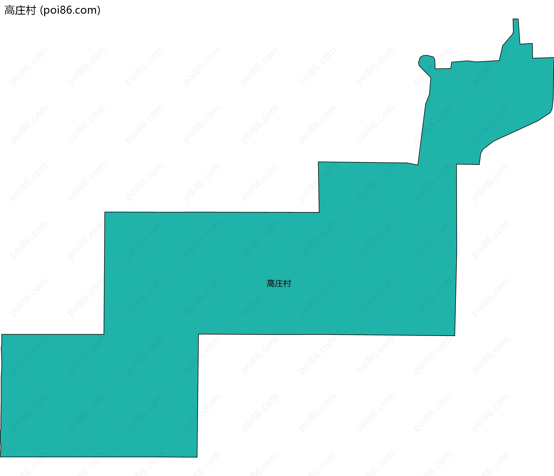 高庄村边界地图