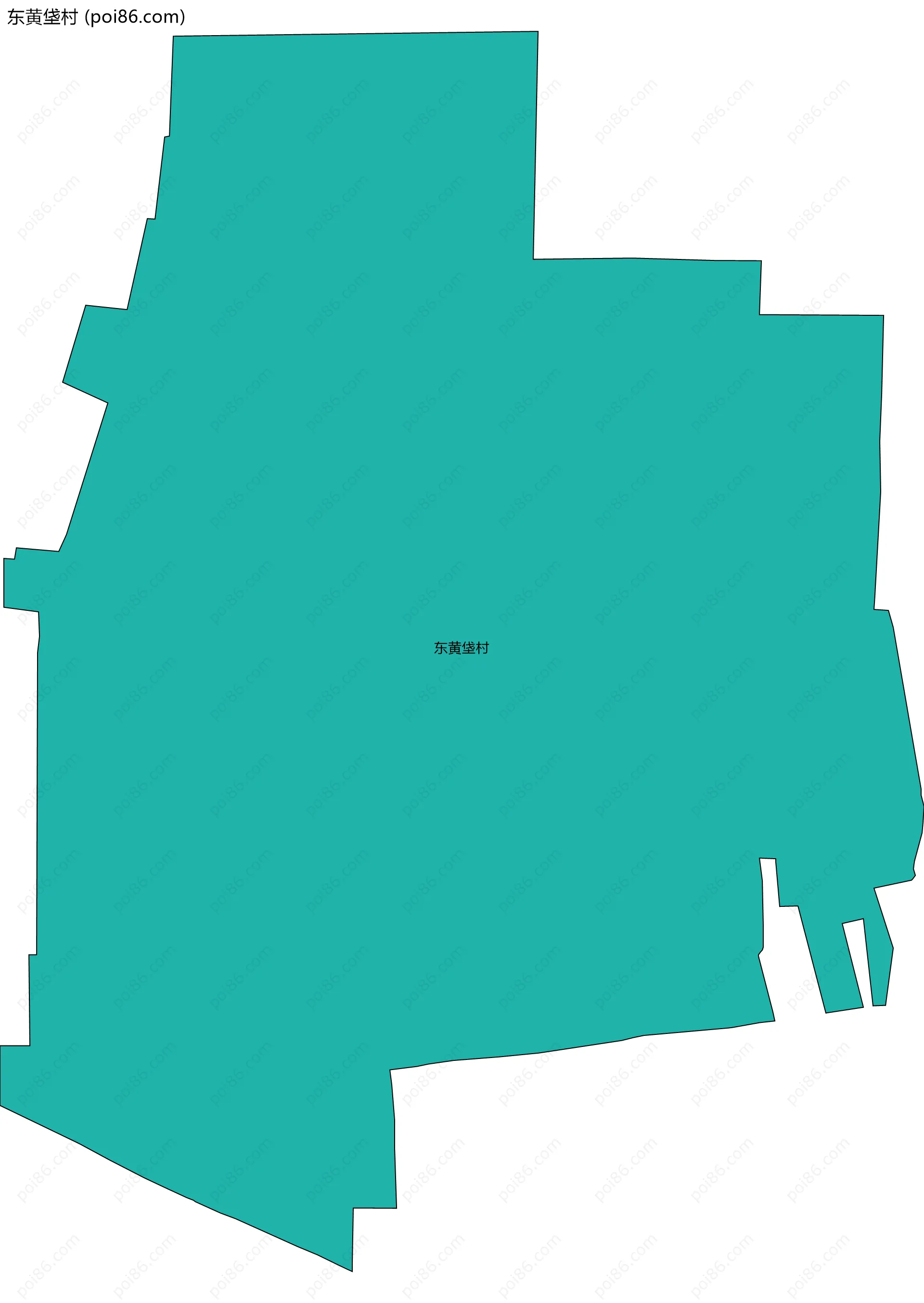 东黄垡村边界地图