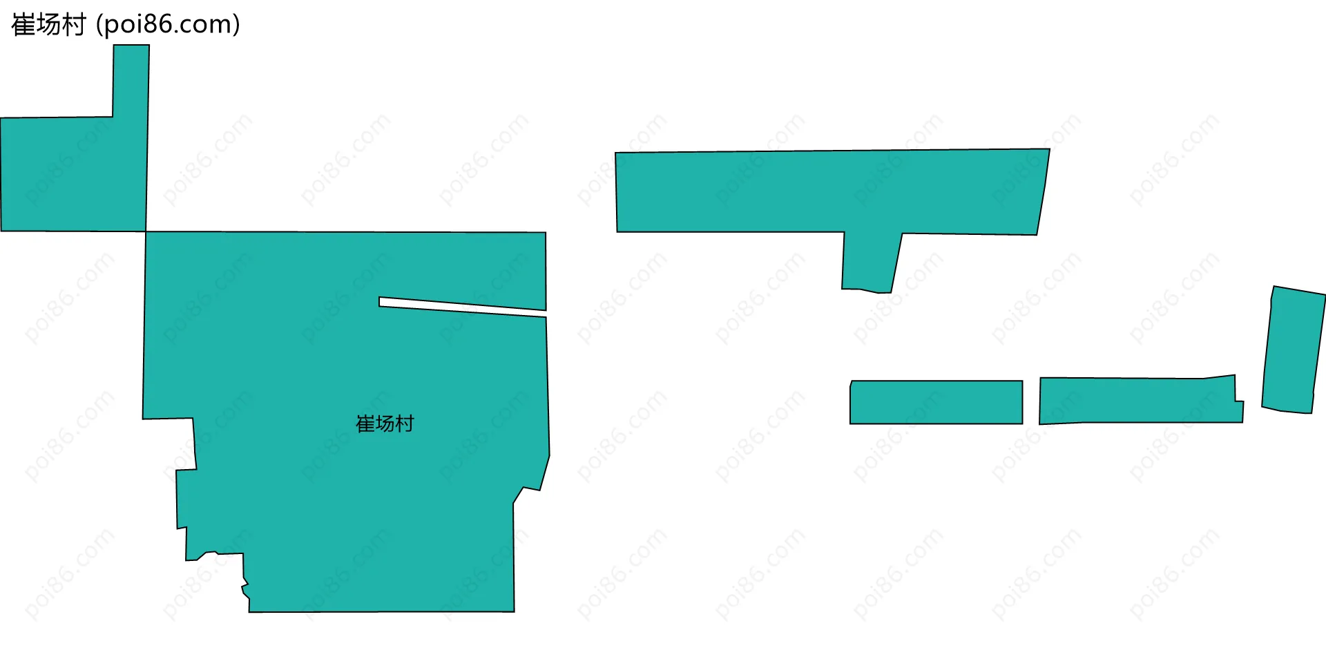 崔场村边界地图