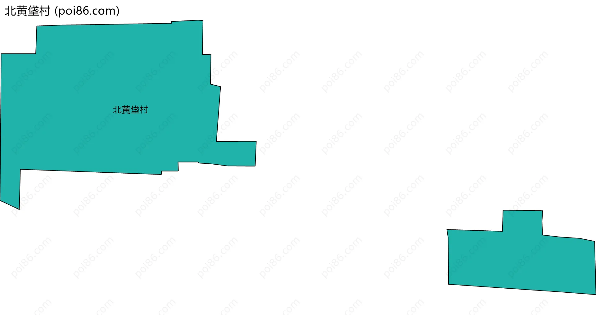 北黄垡村边界地图