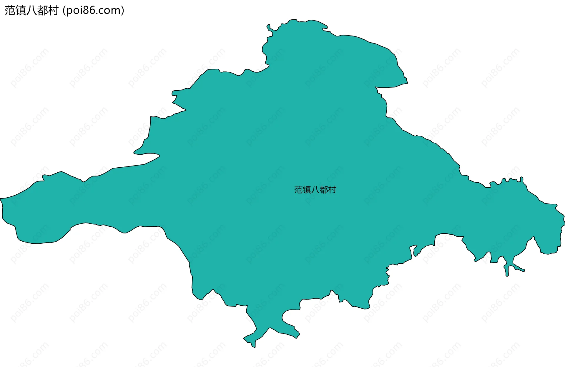 范镇八都村边界地图