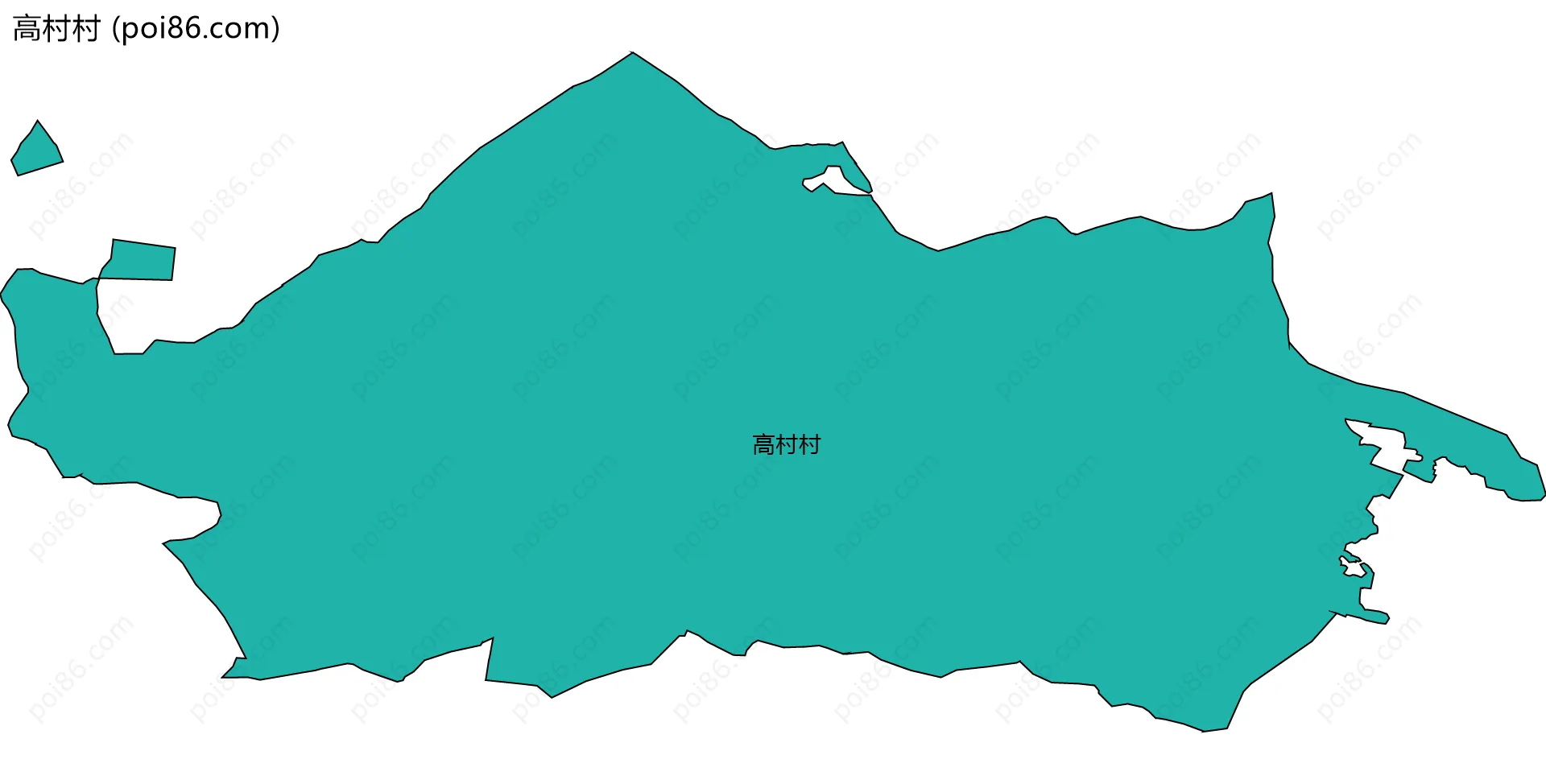 高村村边界地图