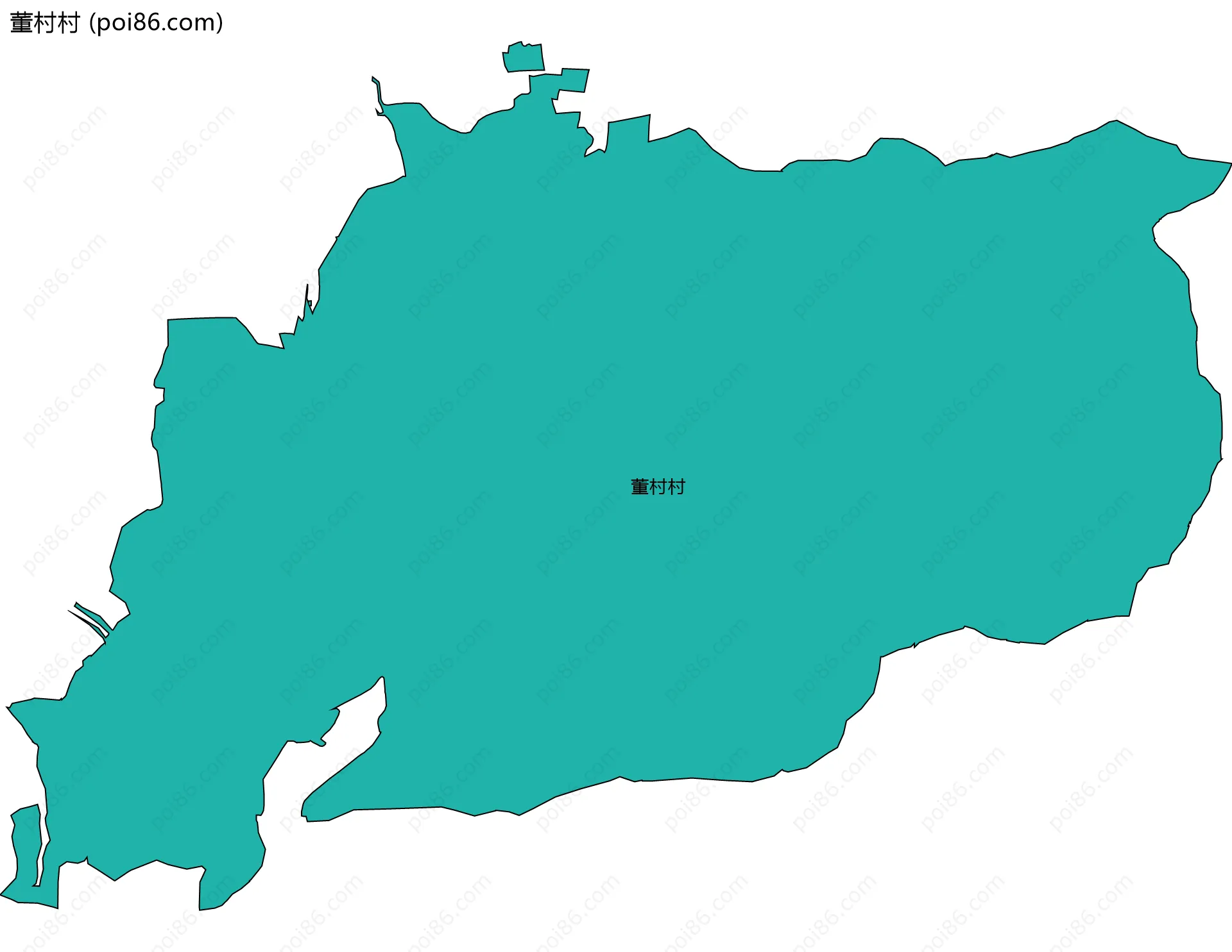 董村村边界地图