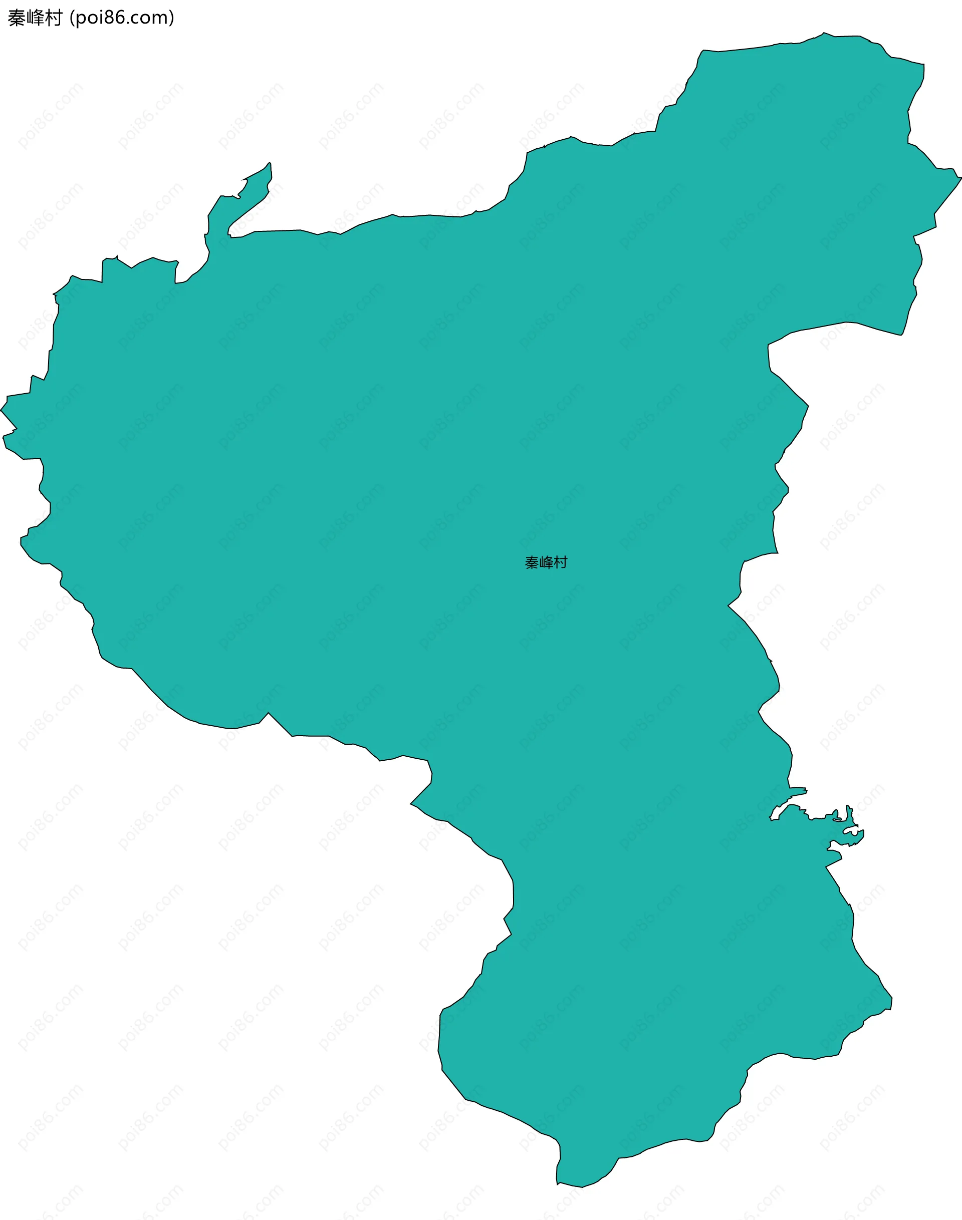 秦峰村边界地图