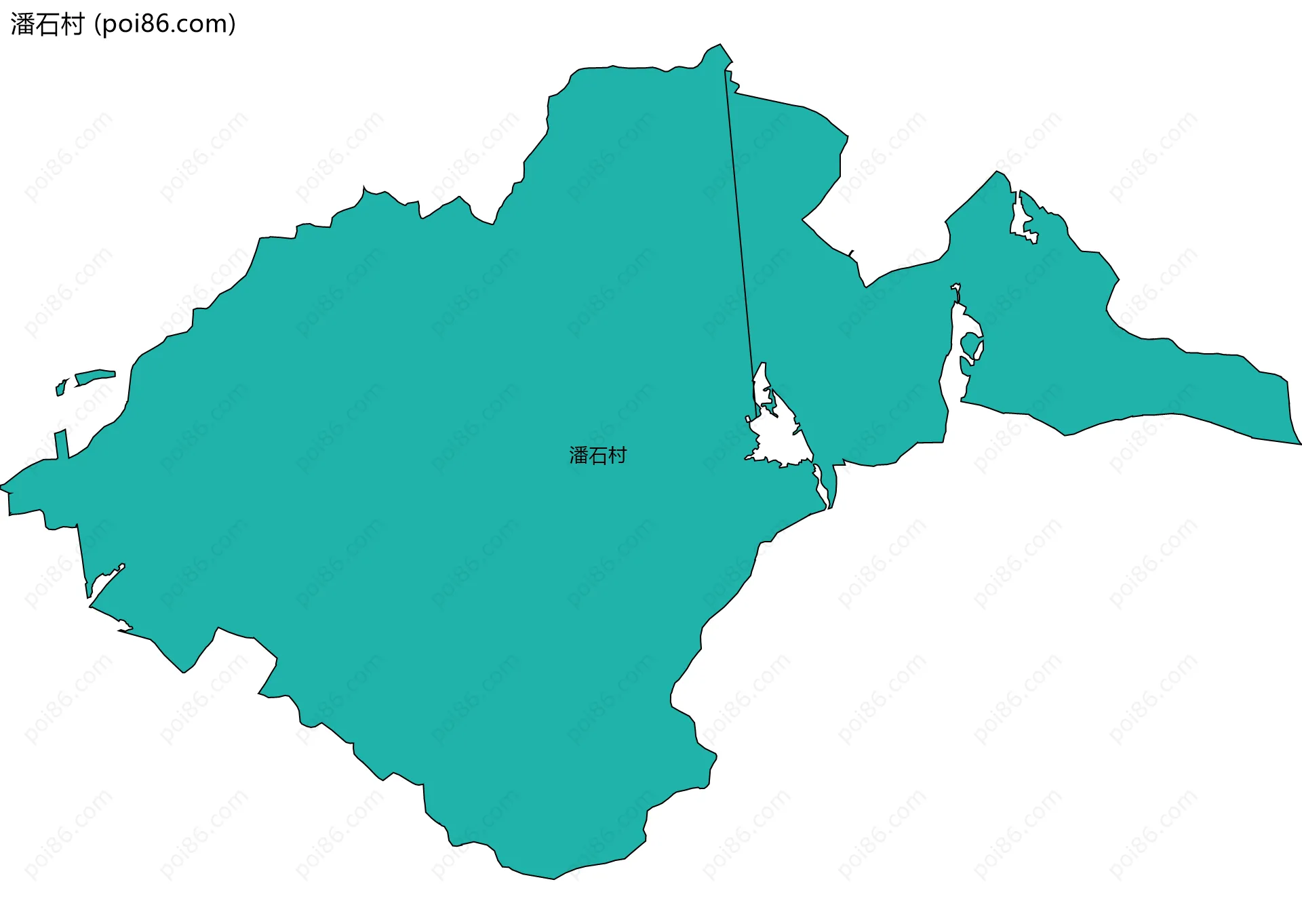 潘石村边界地图