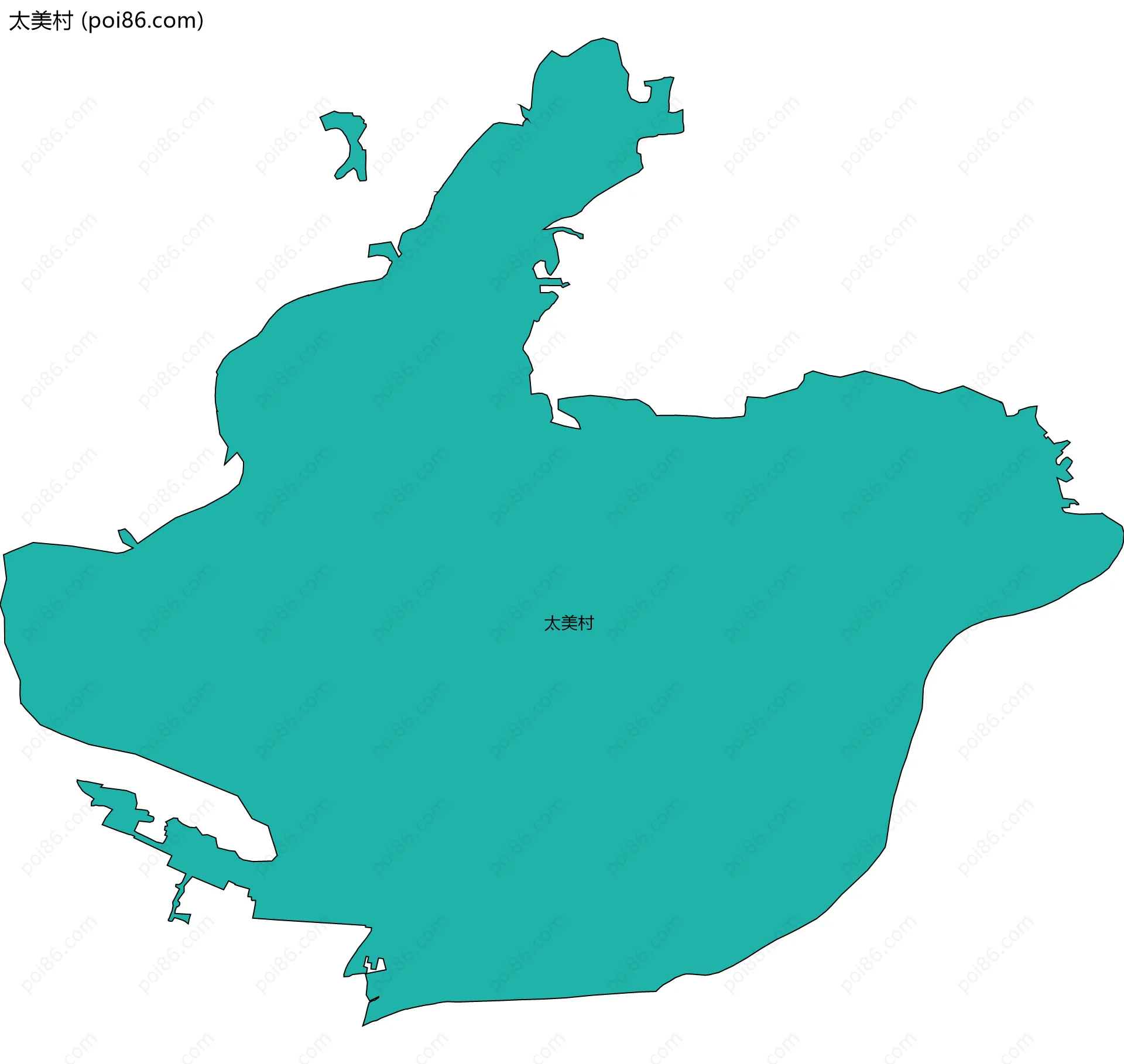 太美村边界地图