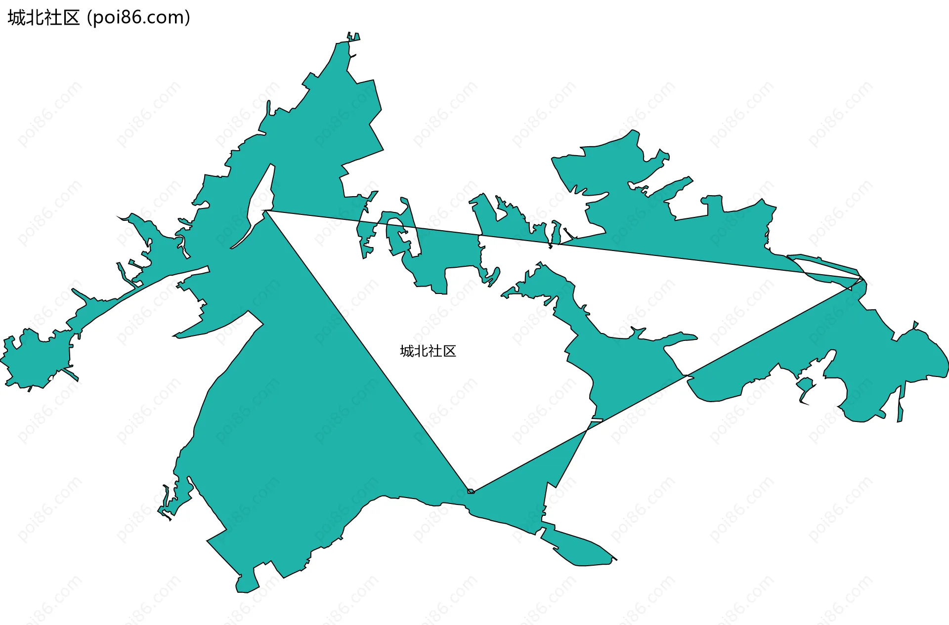 城北社区边界地图