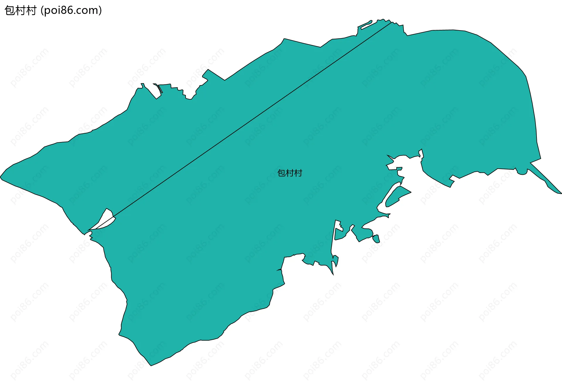 包村村边界地图