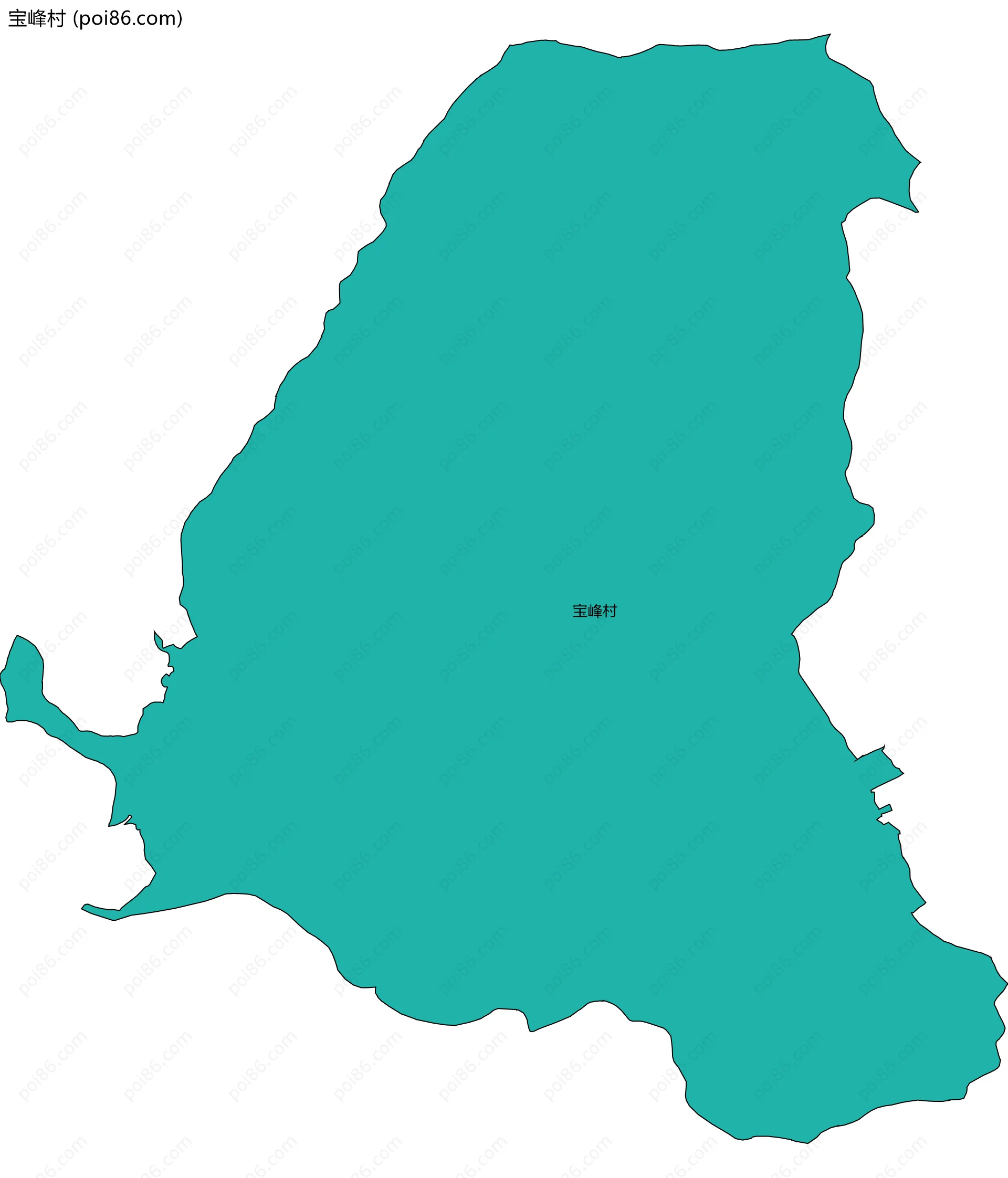 宝峰村边界地图