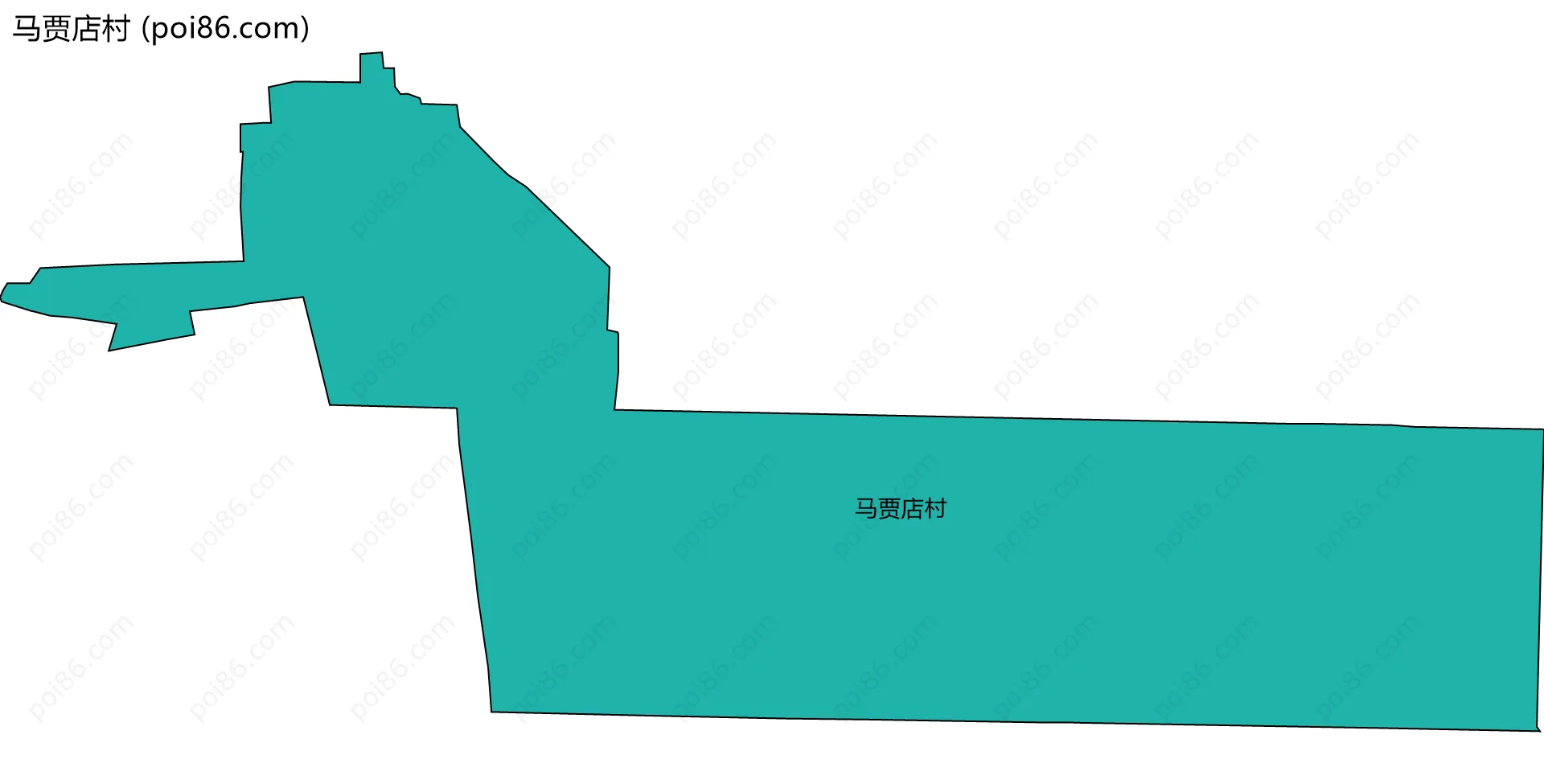 马贾店村边界地图