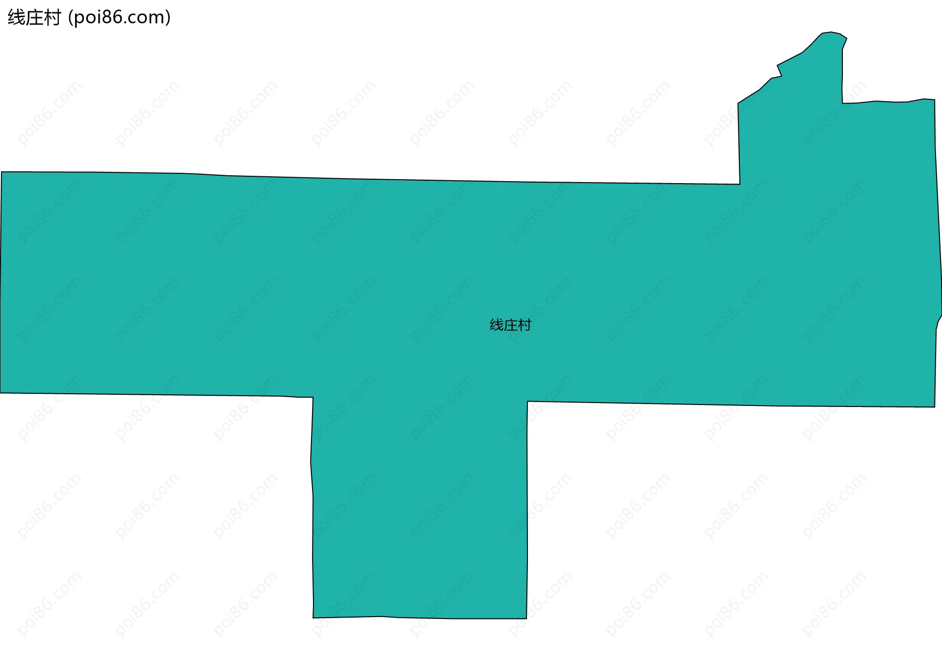 线庄村边界地图