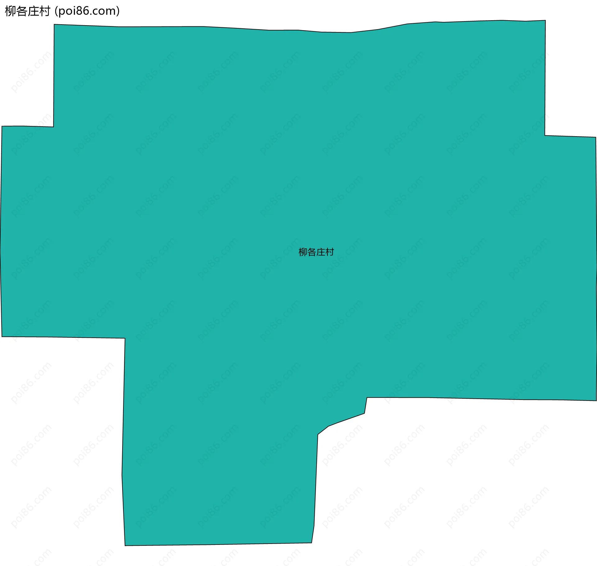 柳各庄村边界地图