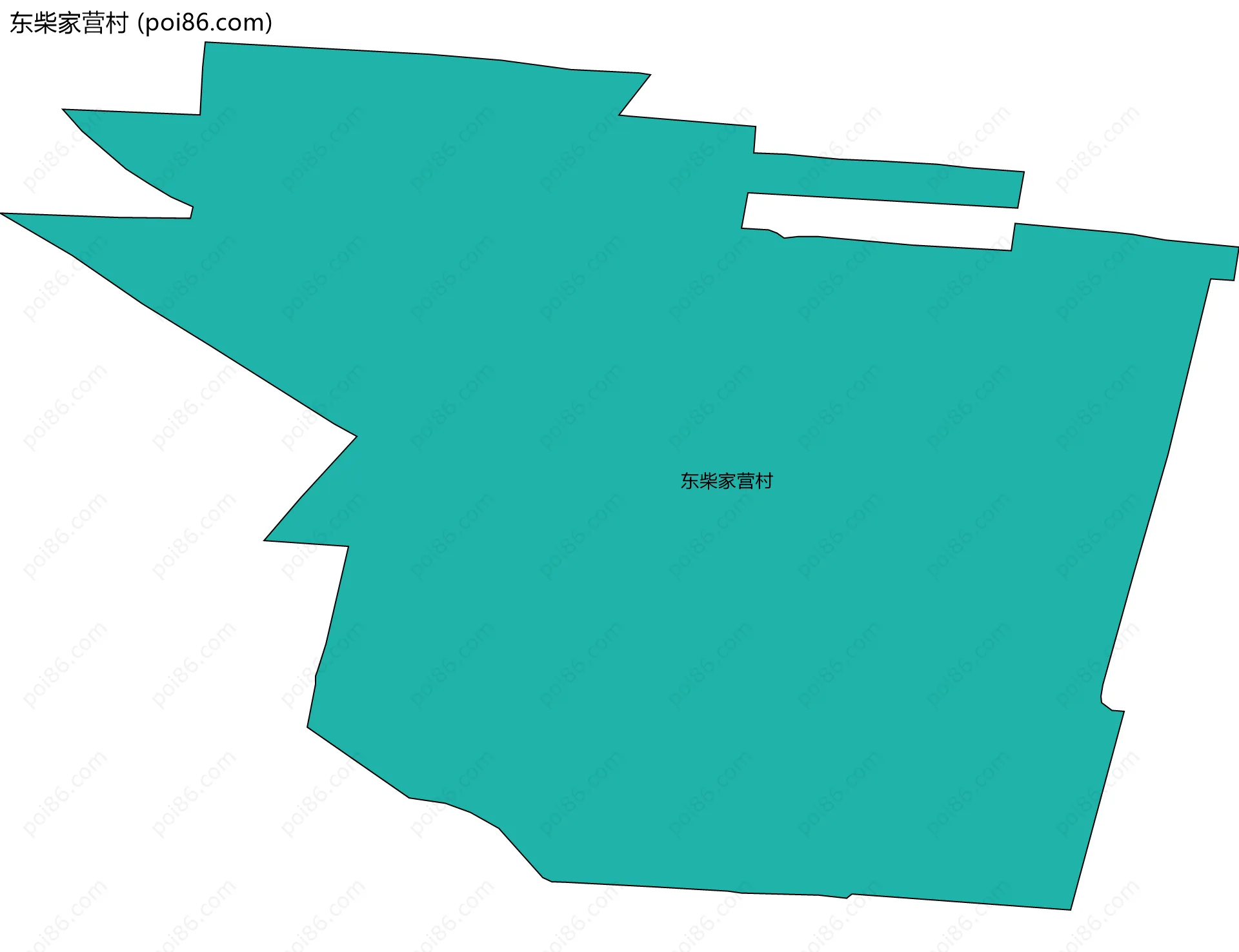 东柴家营村边界地图