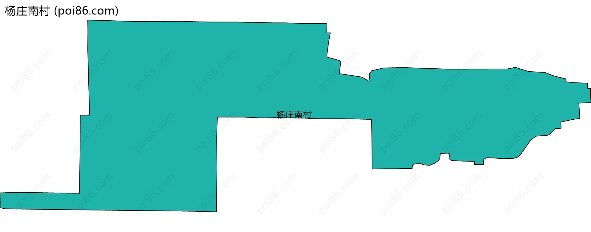 杨庄南村边界地图