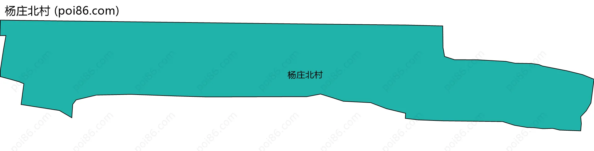 杨庄北村边界地图