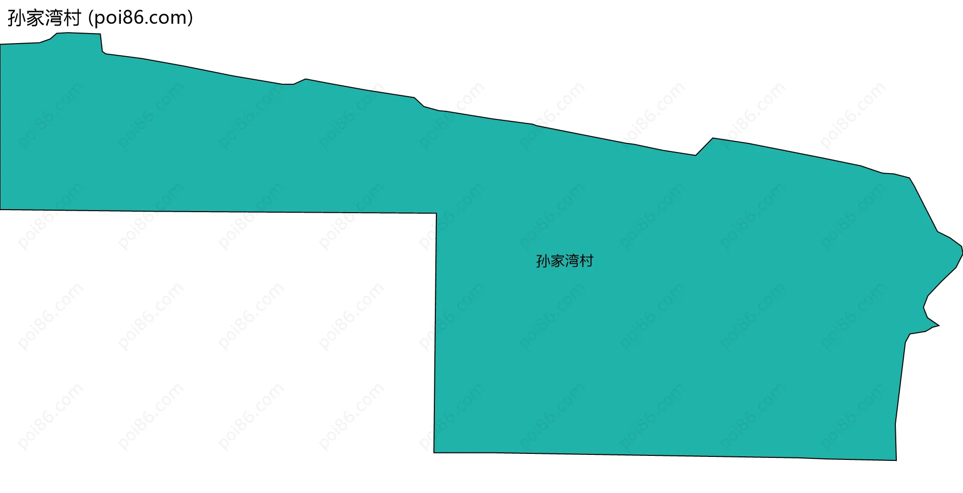 孙家湾村边界地图