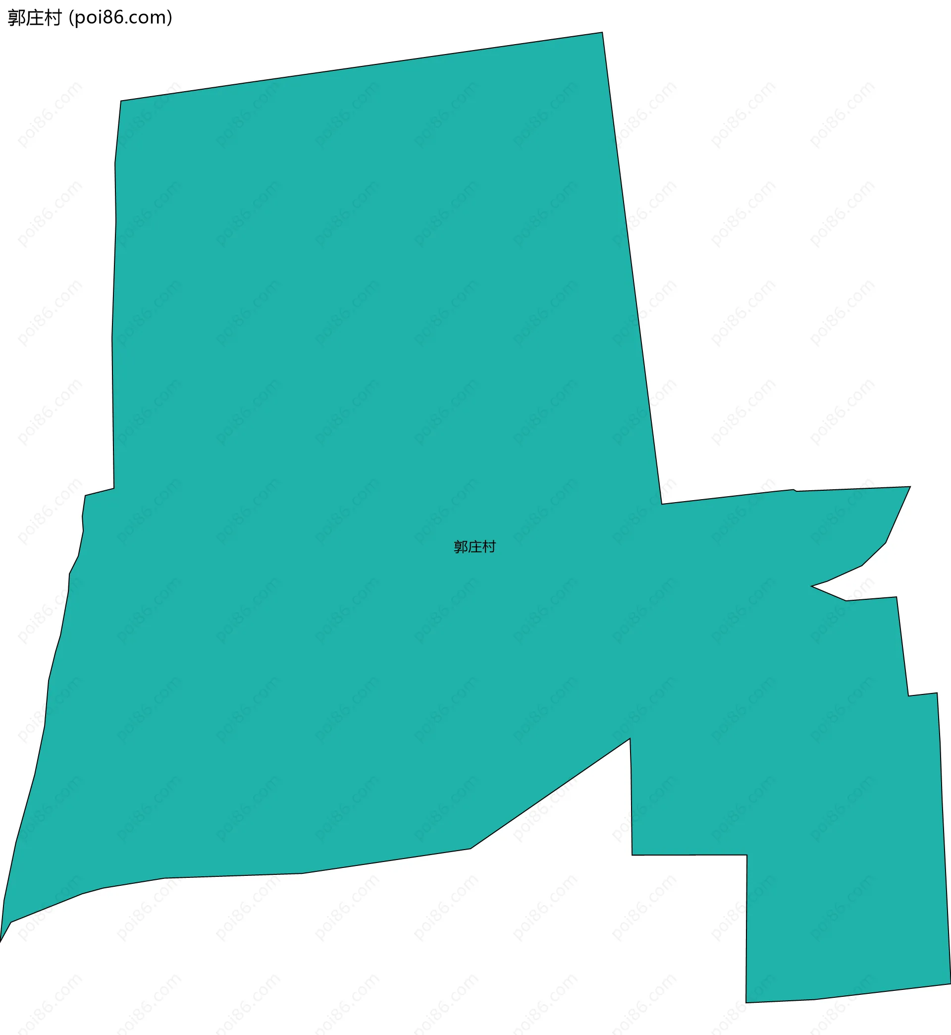郭庄村边界地图