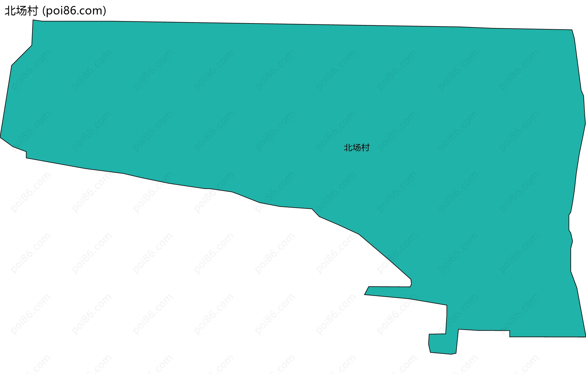 北场村边界地图
