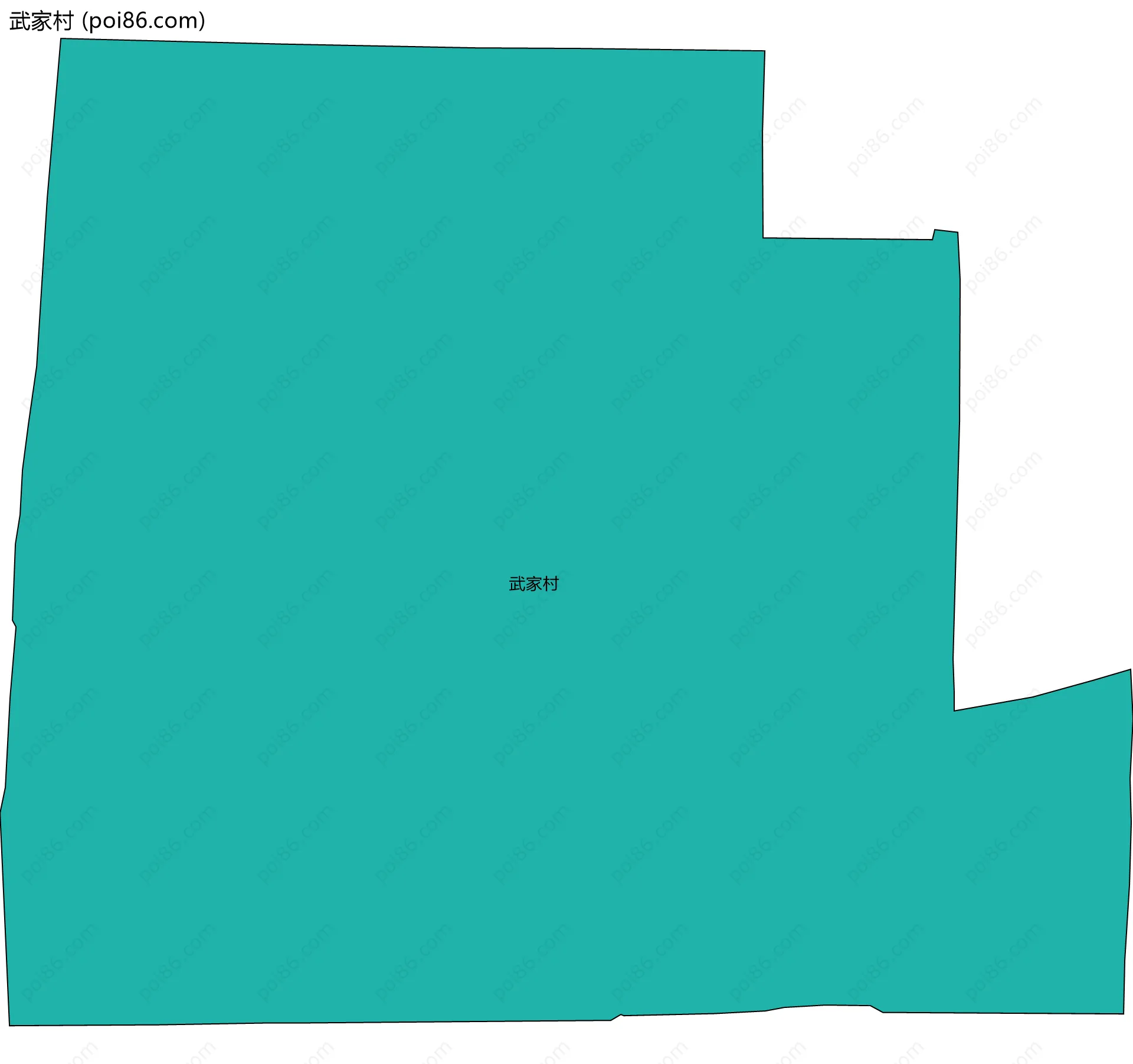 武家村边界地图
