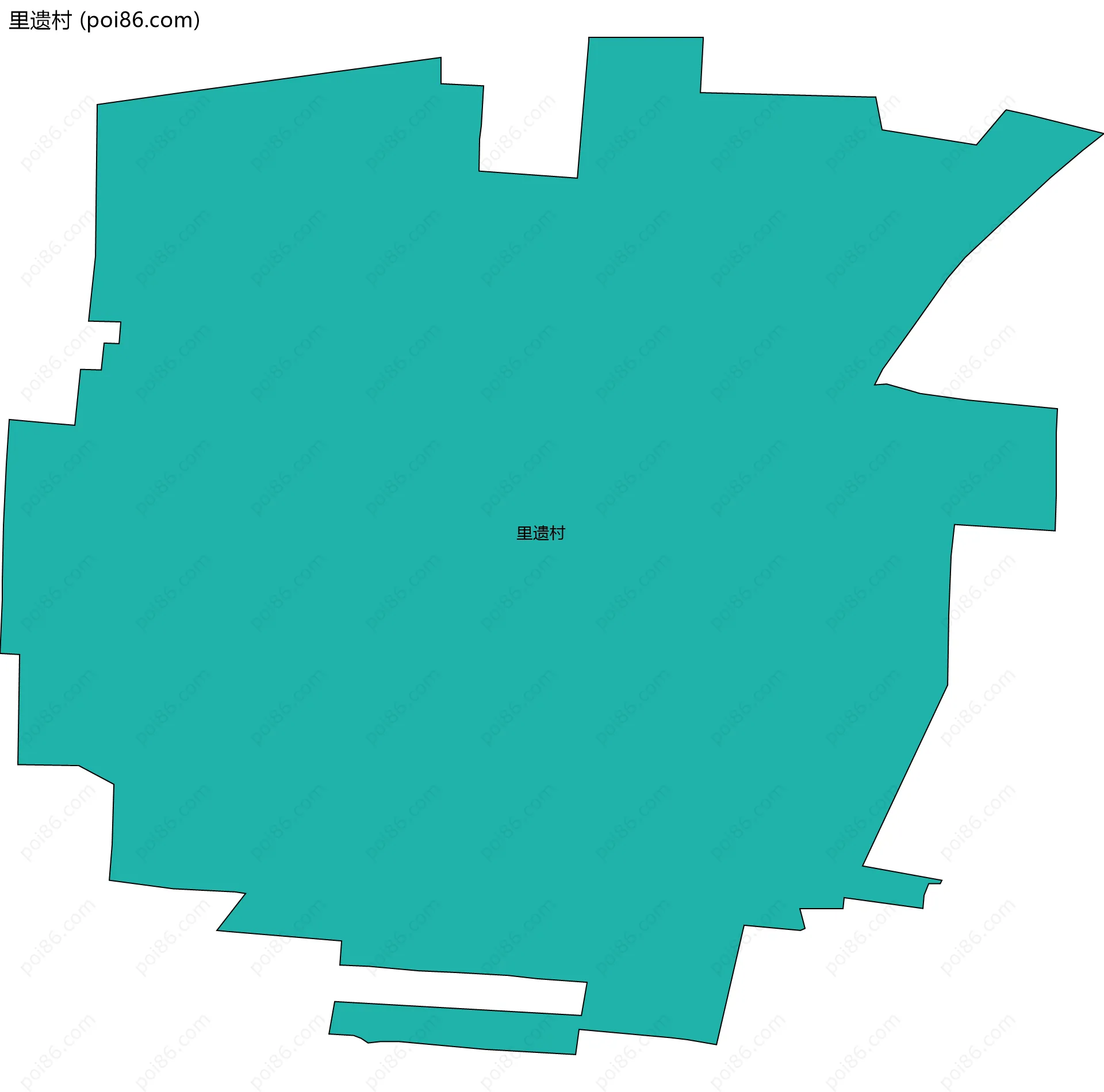 里遗村边界地图