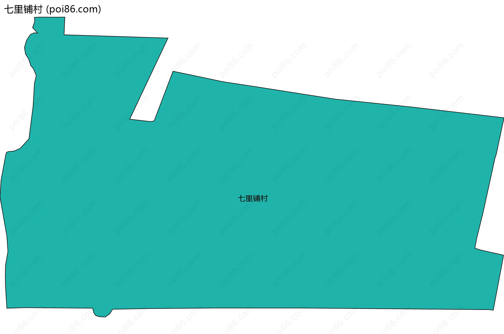 七里铺村边界地图
