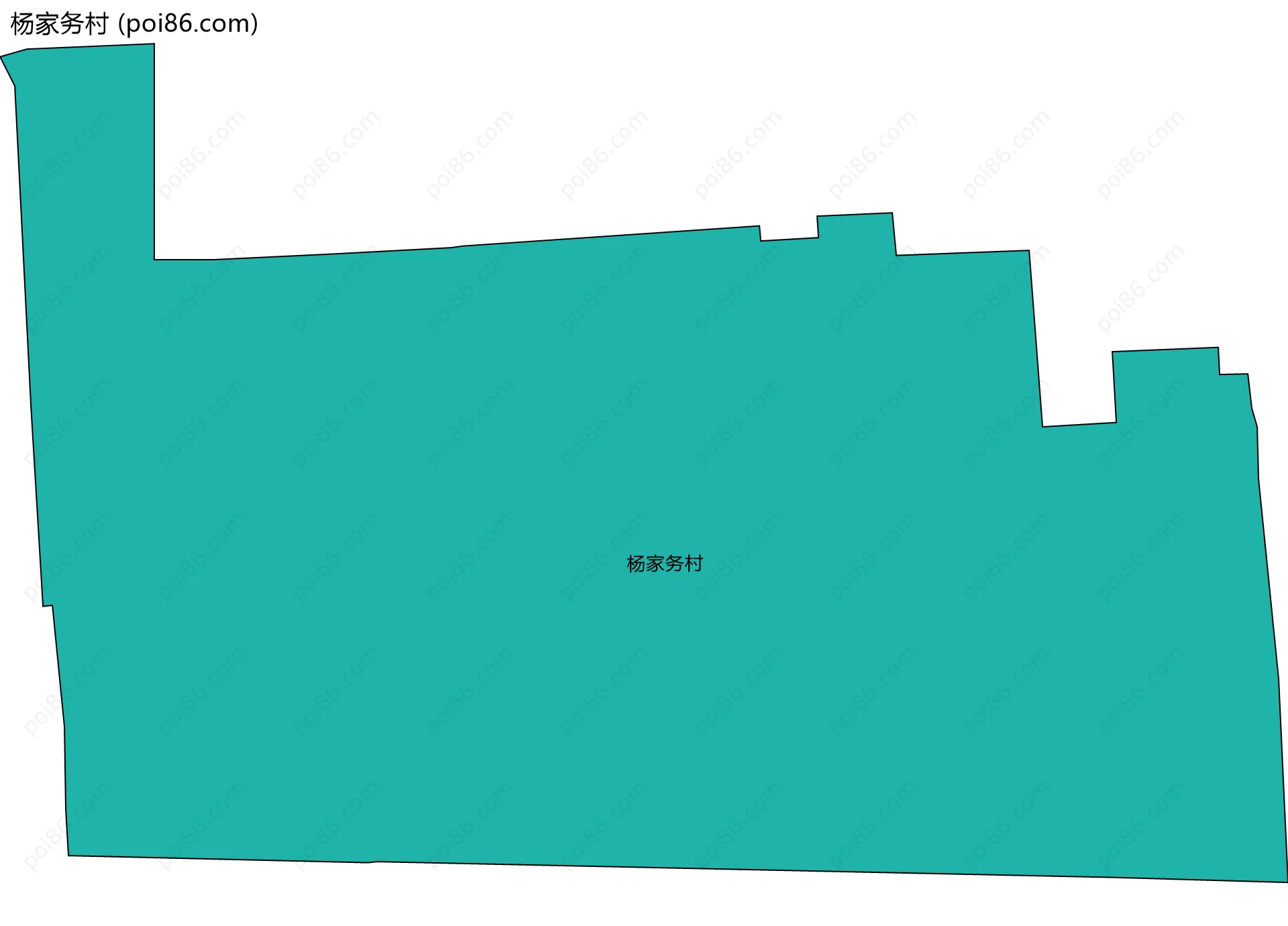 杨家务村边界地图