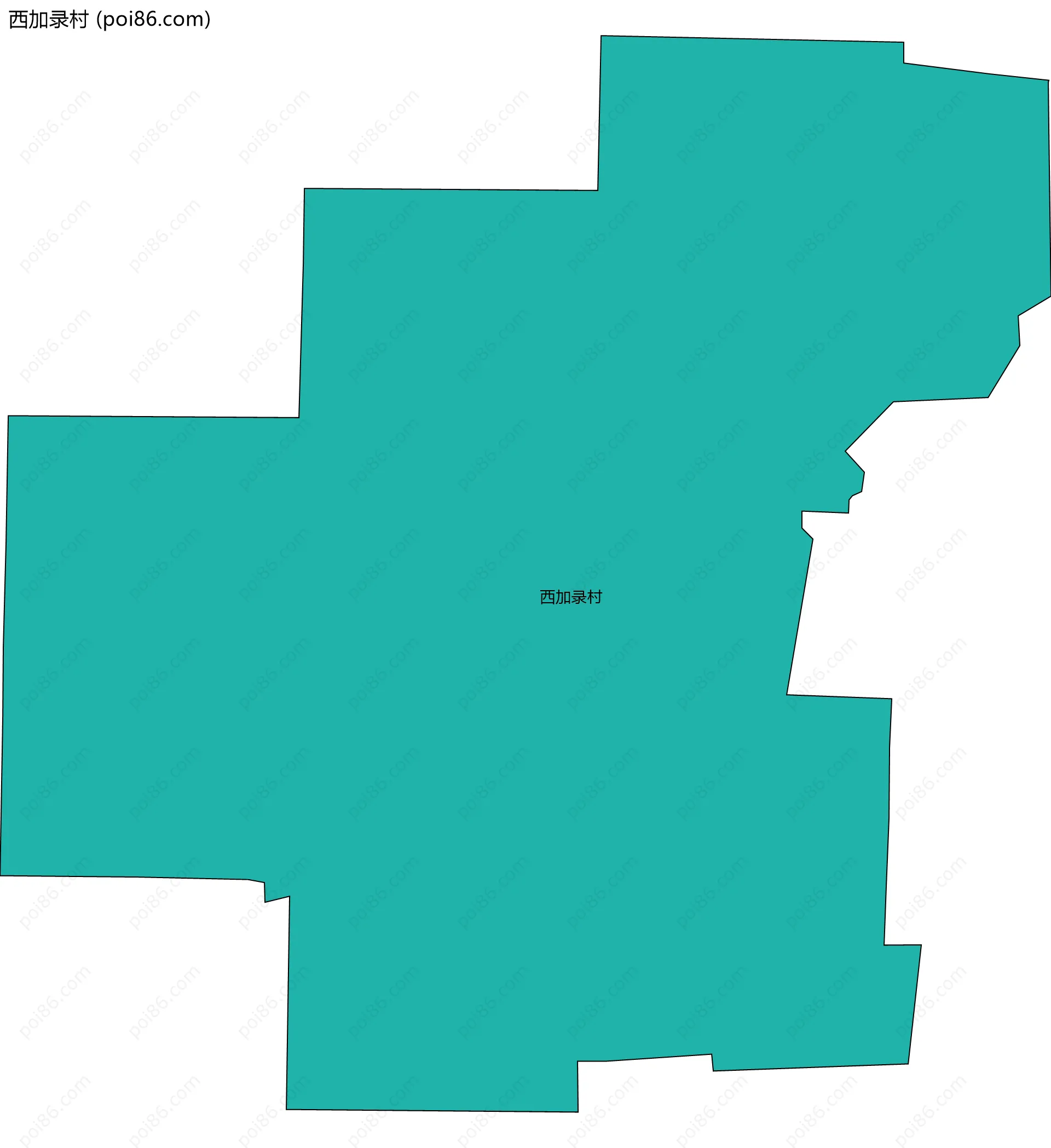 西加录村边界地图