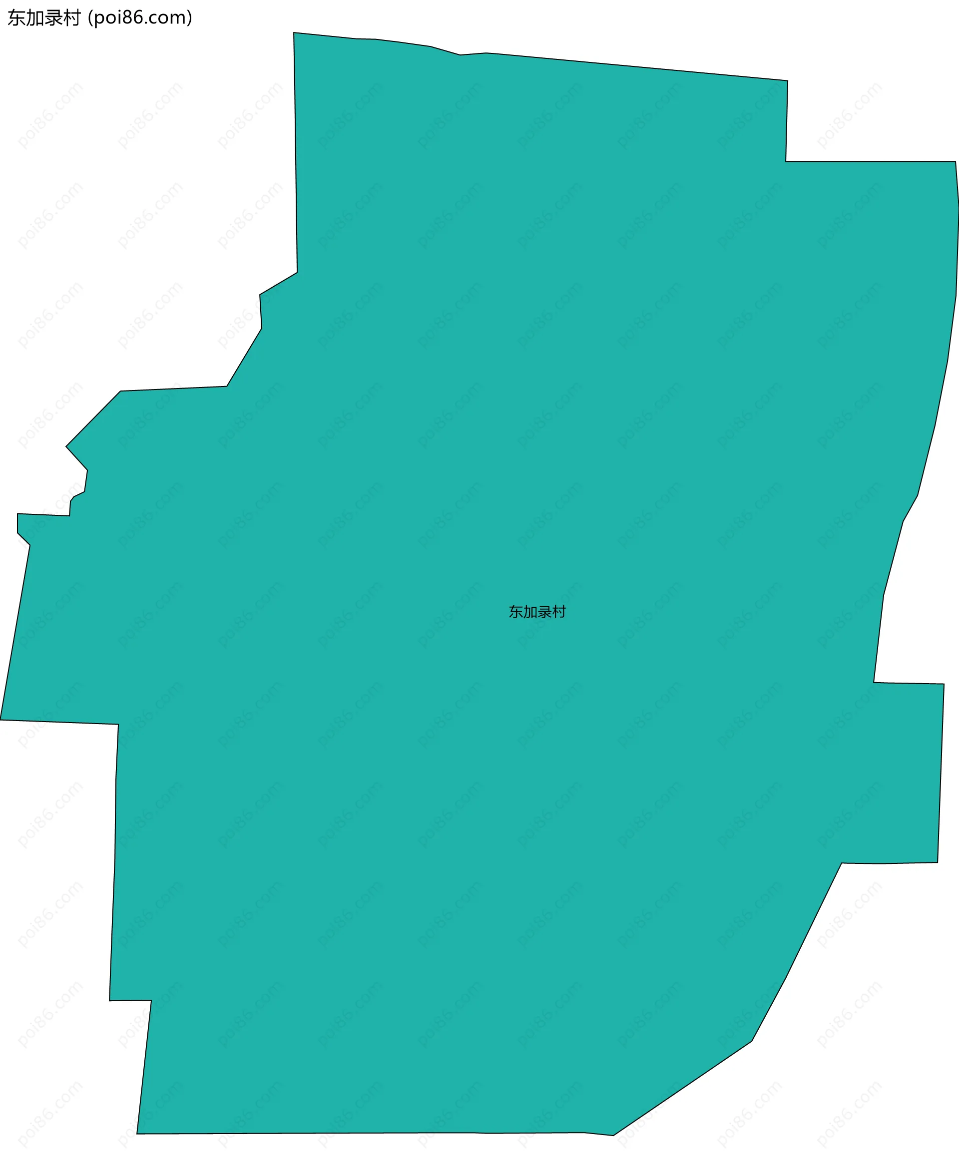 东加录村边界地图