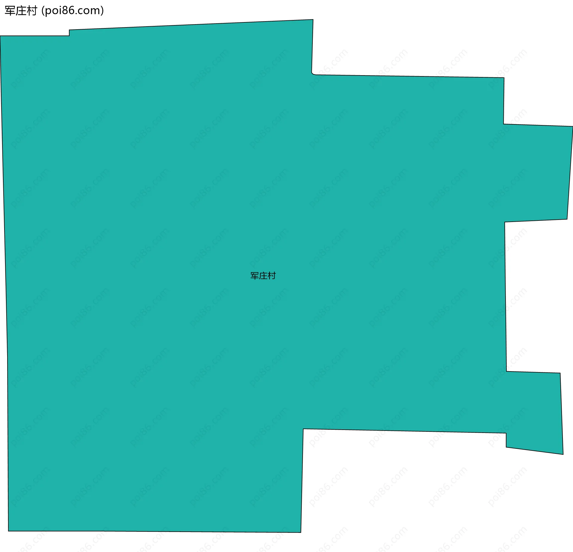 军庄村边界地图