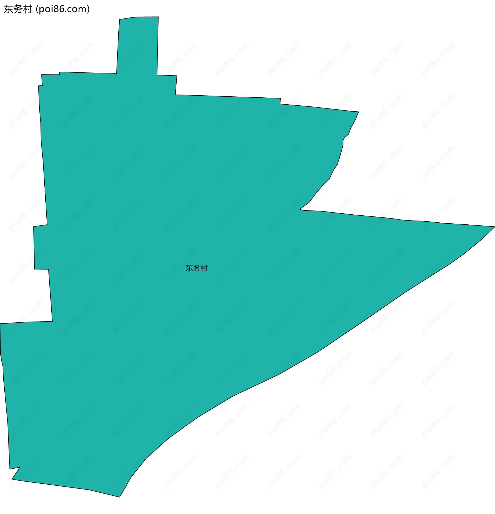 东务村边界地图