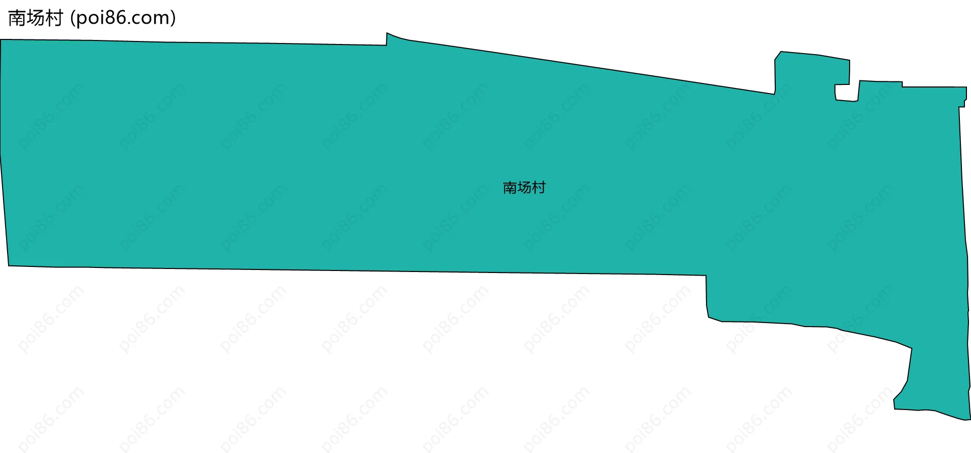 南场村边界地图