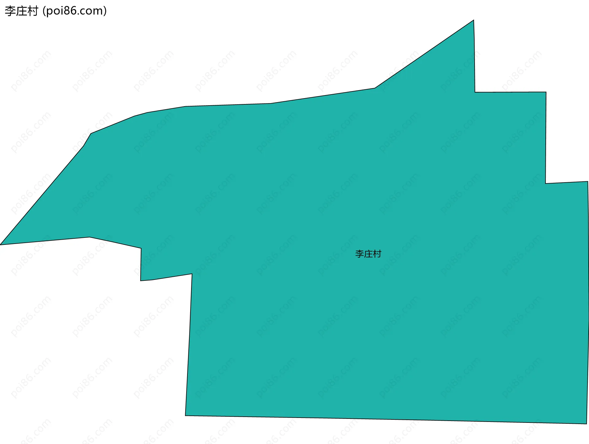 李庄村边界地图