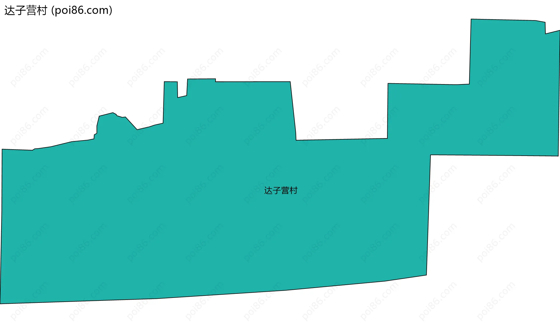 达子营村边界地图