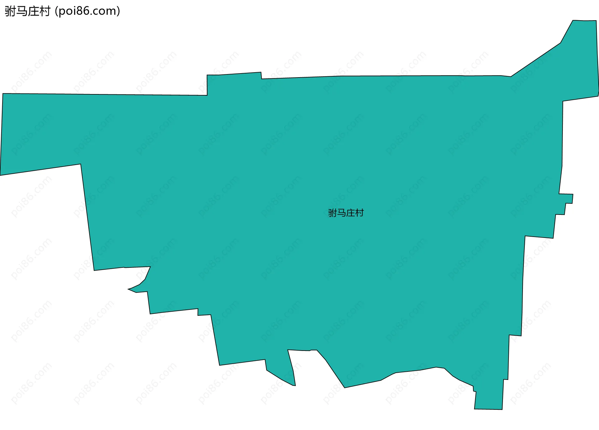 驸马庄村边界地图