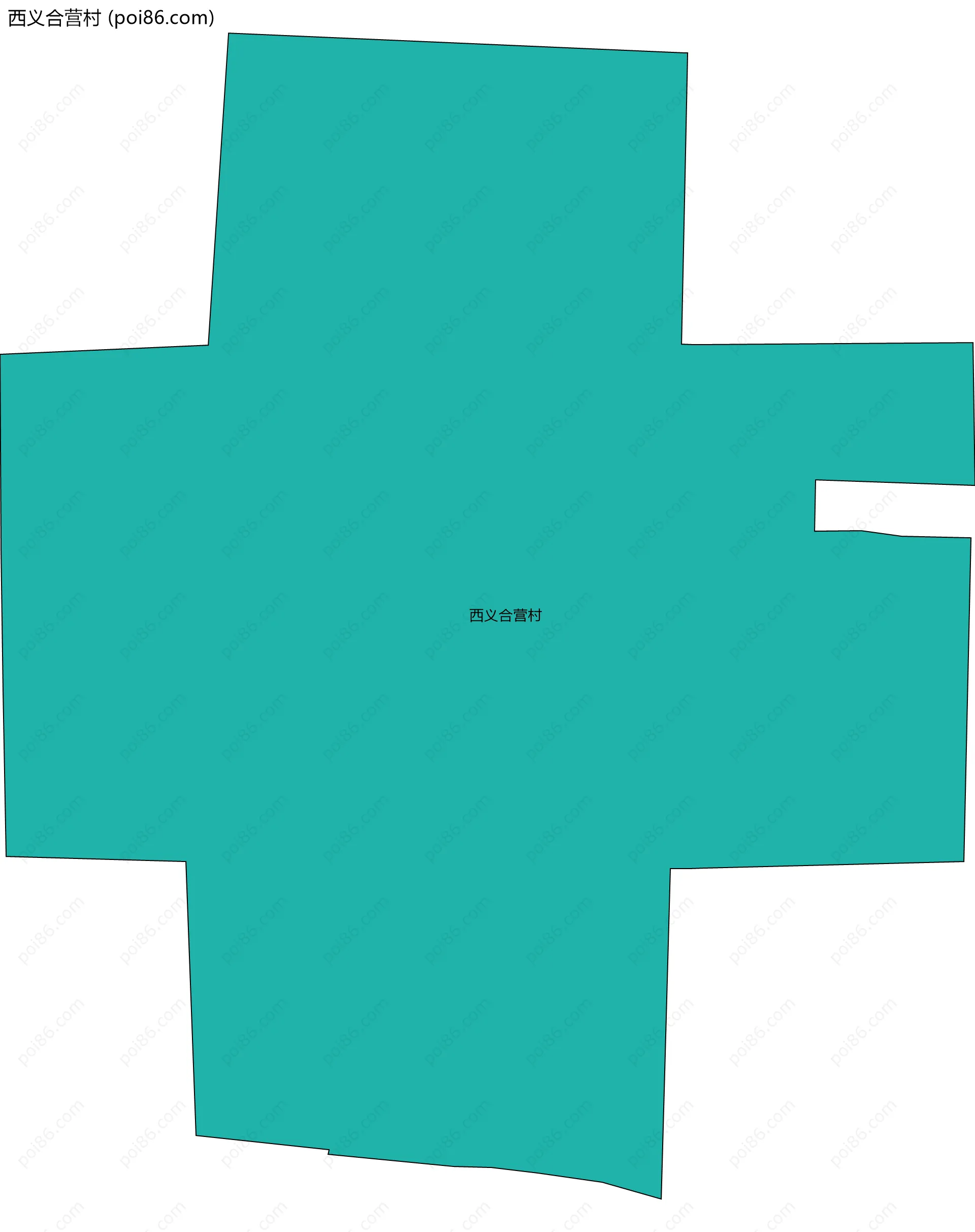 西义合营村边界地图