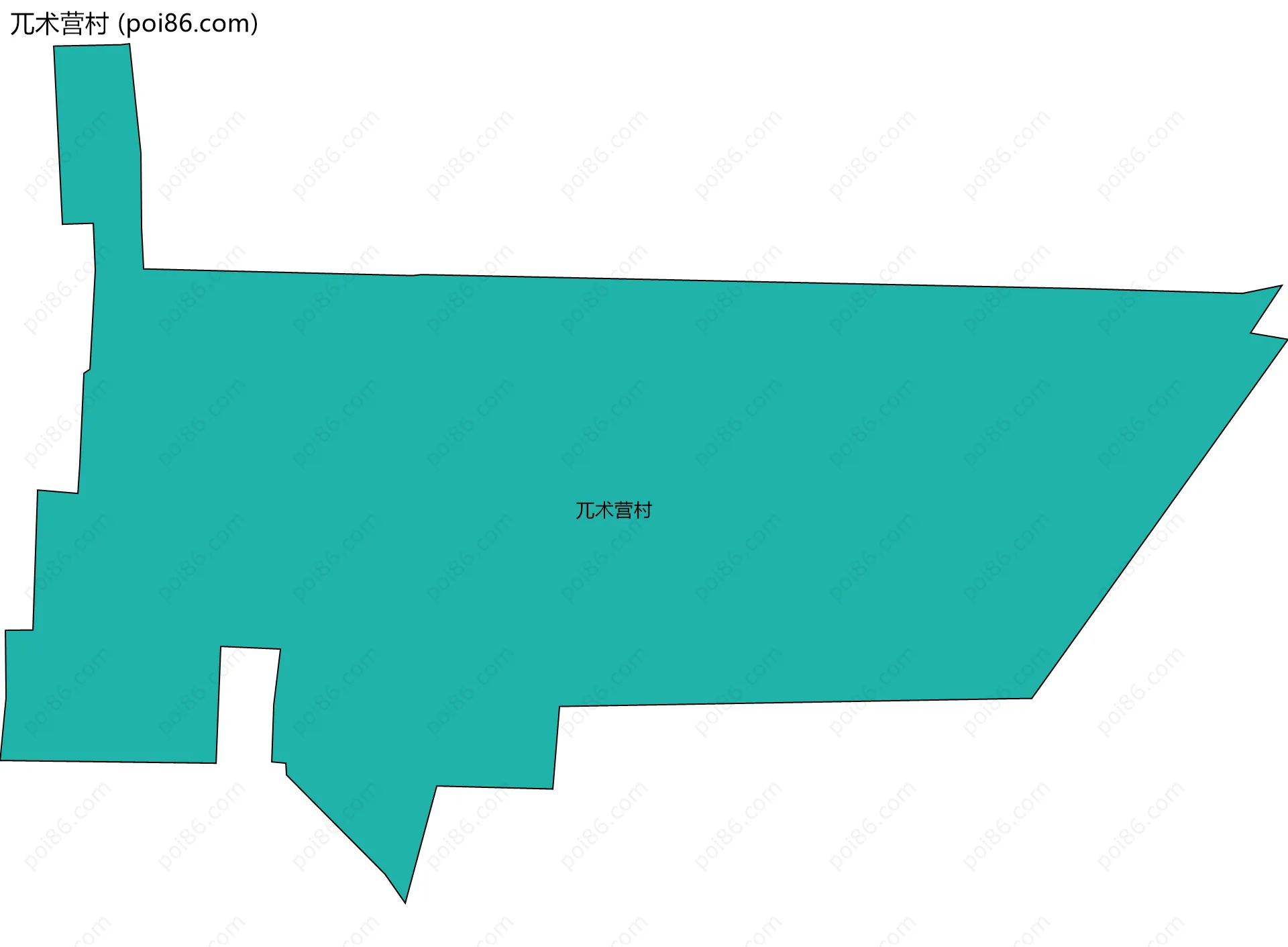 兀术营村边界地图