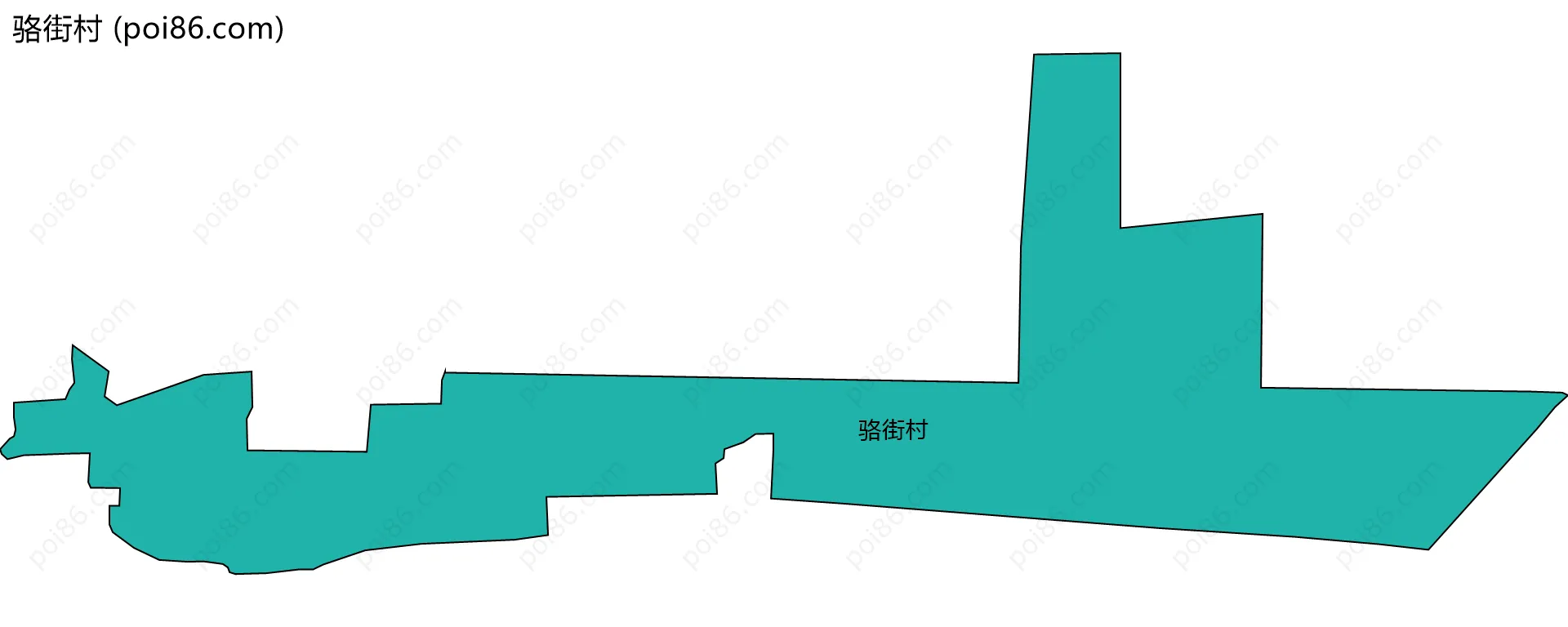 骆街村边界地图