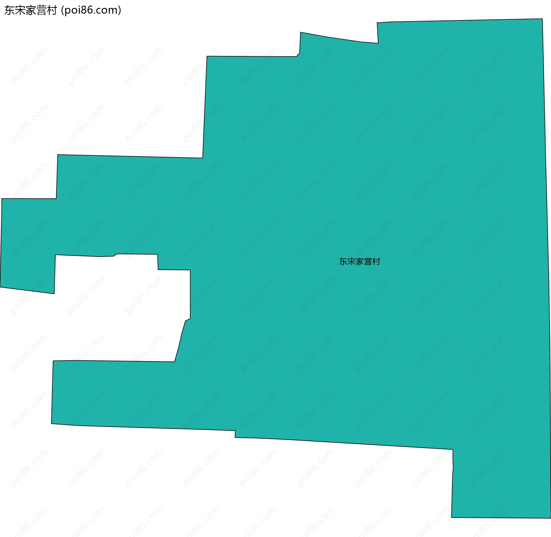 东宋家营村边界地图