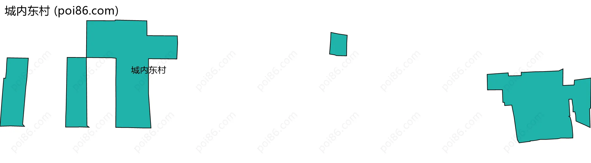 城内东村边界地图