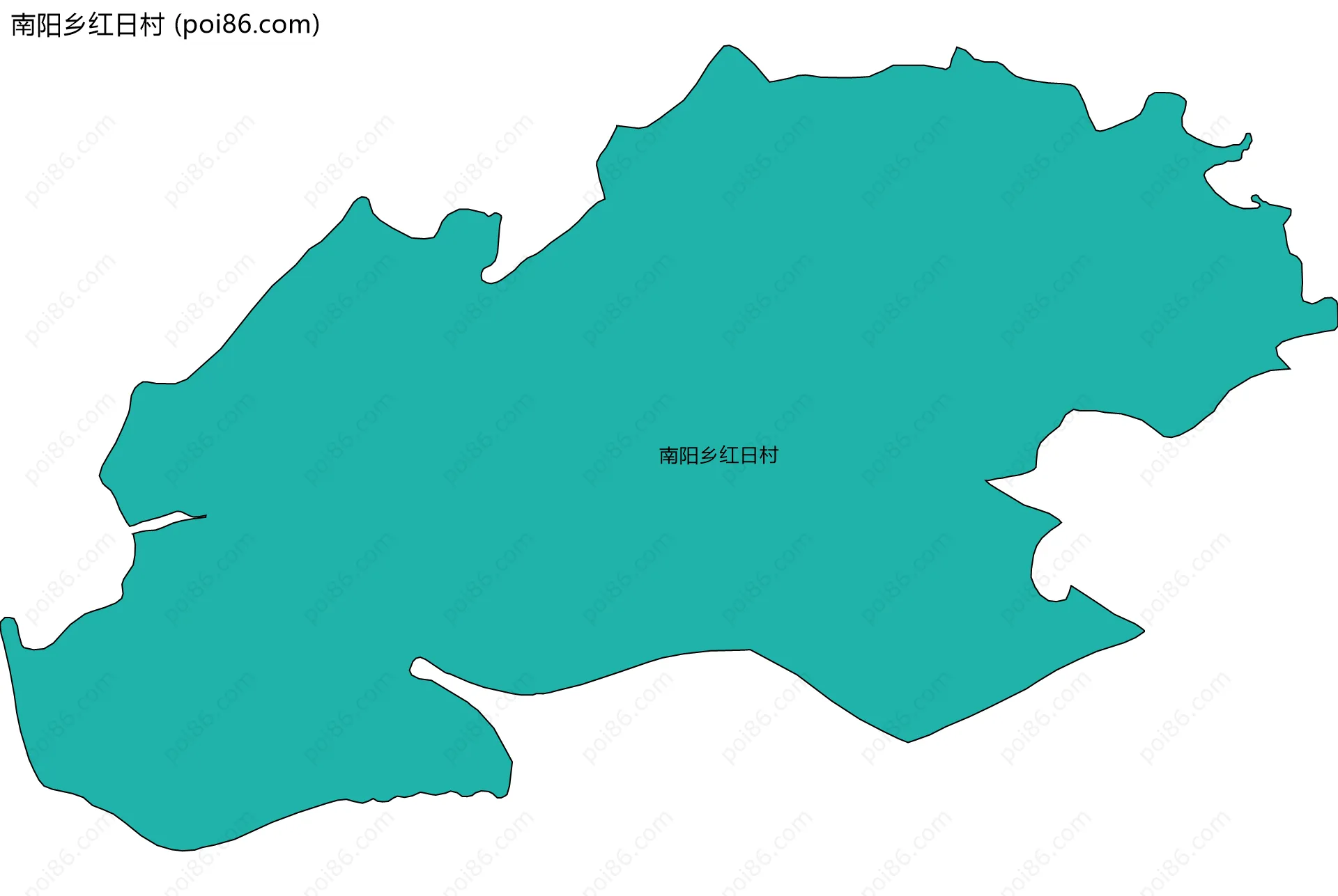 南阳乡红日村边界地图
