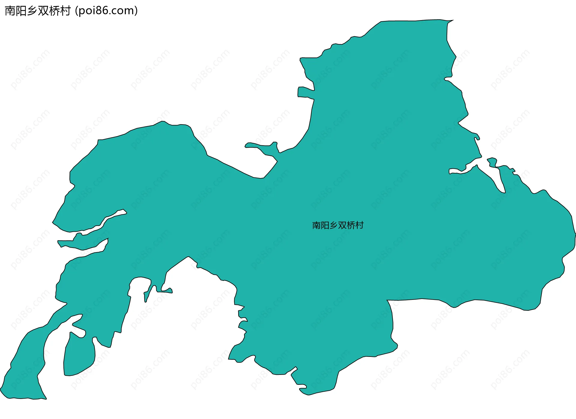 南阳乡双桥村边界地图