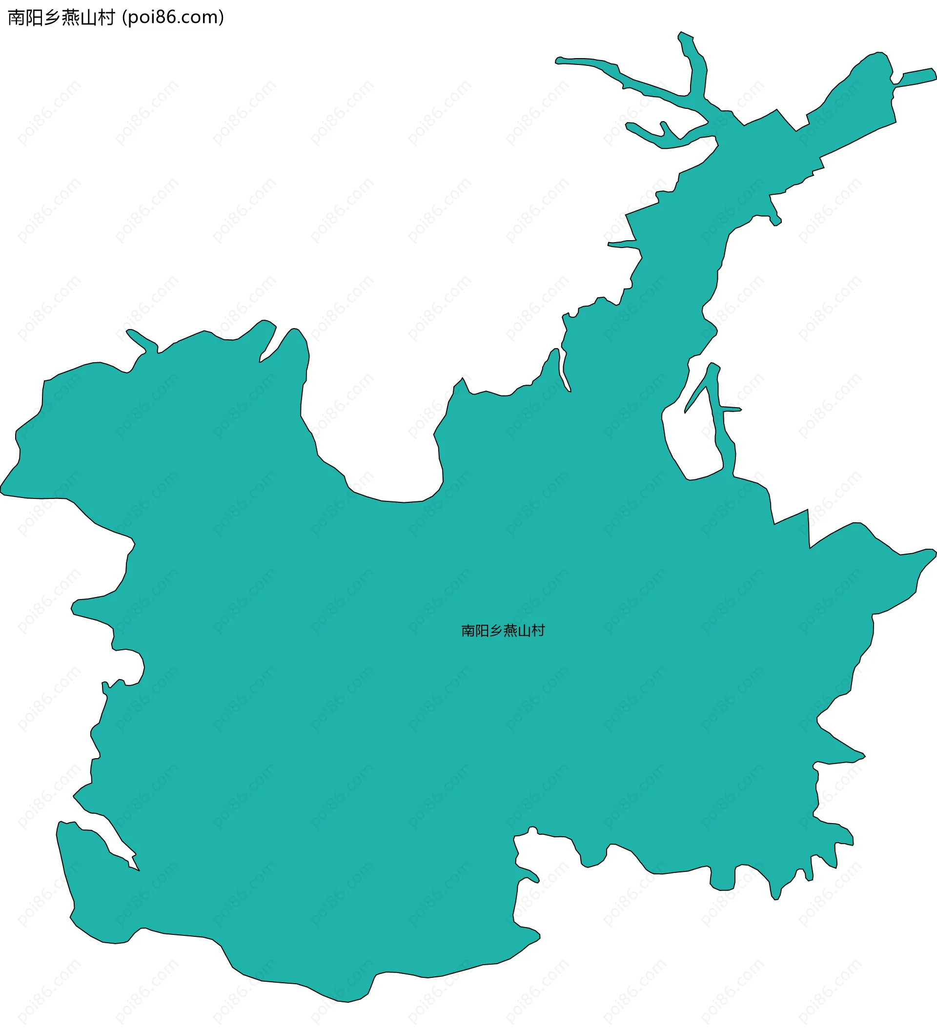 南阳乡燕山村边界地图