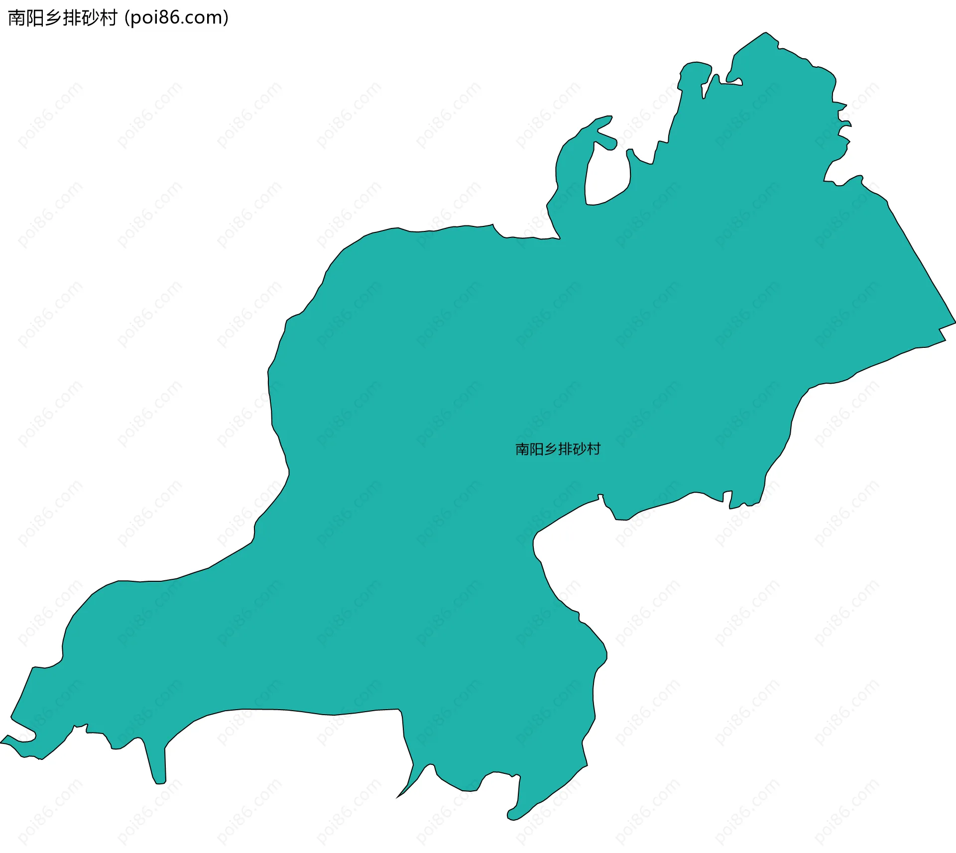 南阳乡排砂村边界地图