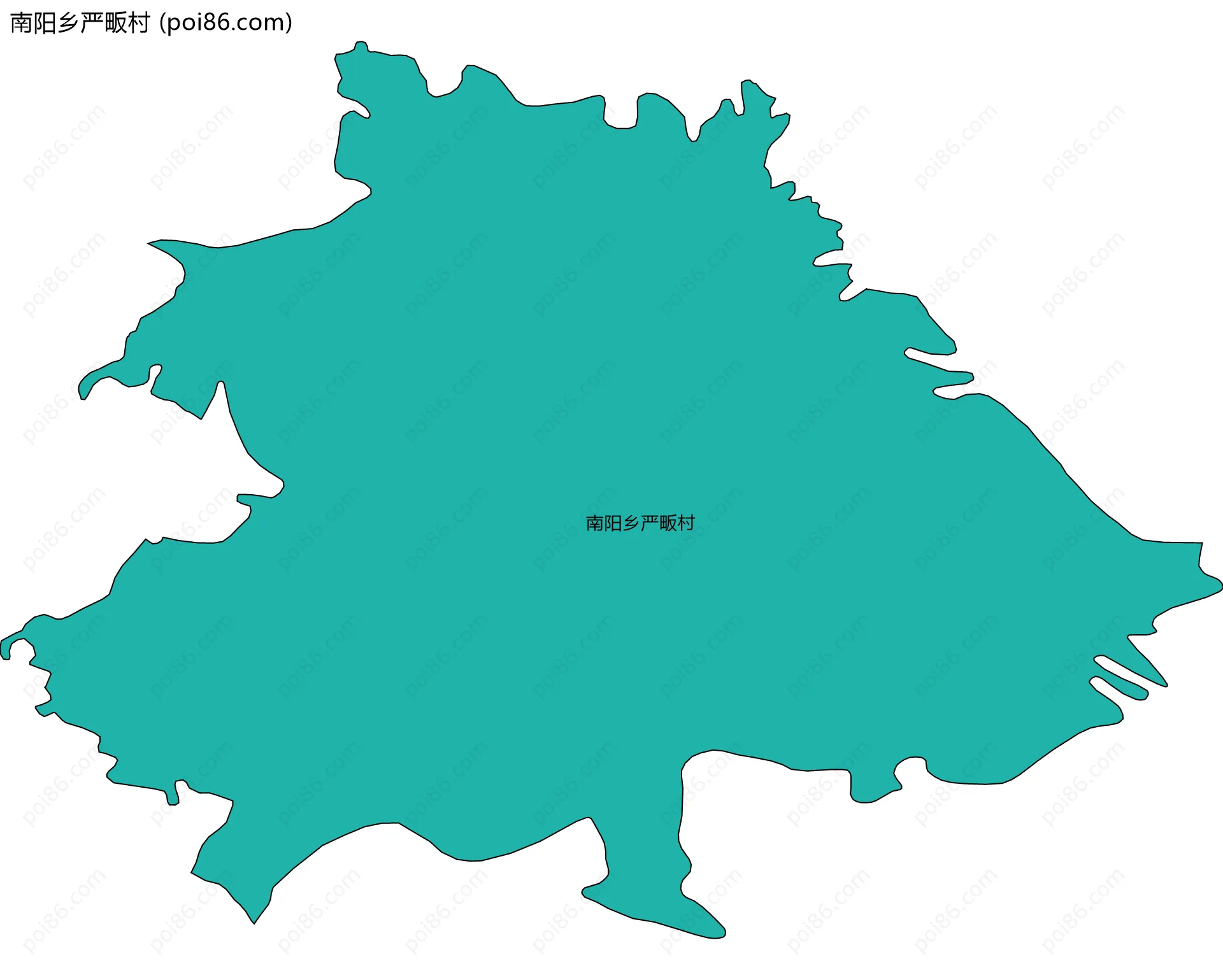 南阳乡严畈村边界地图