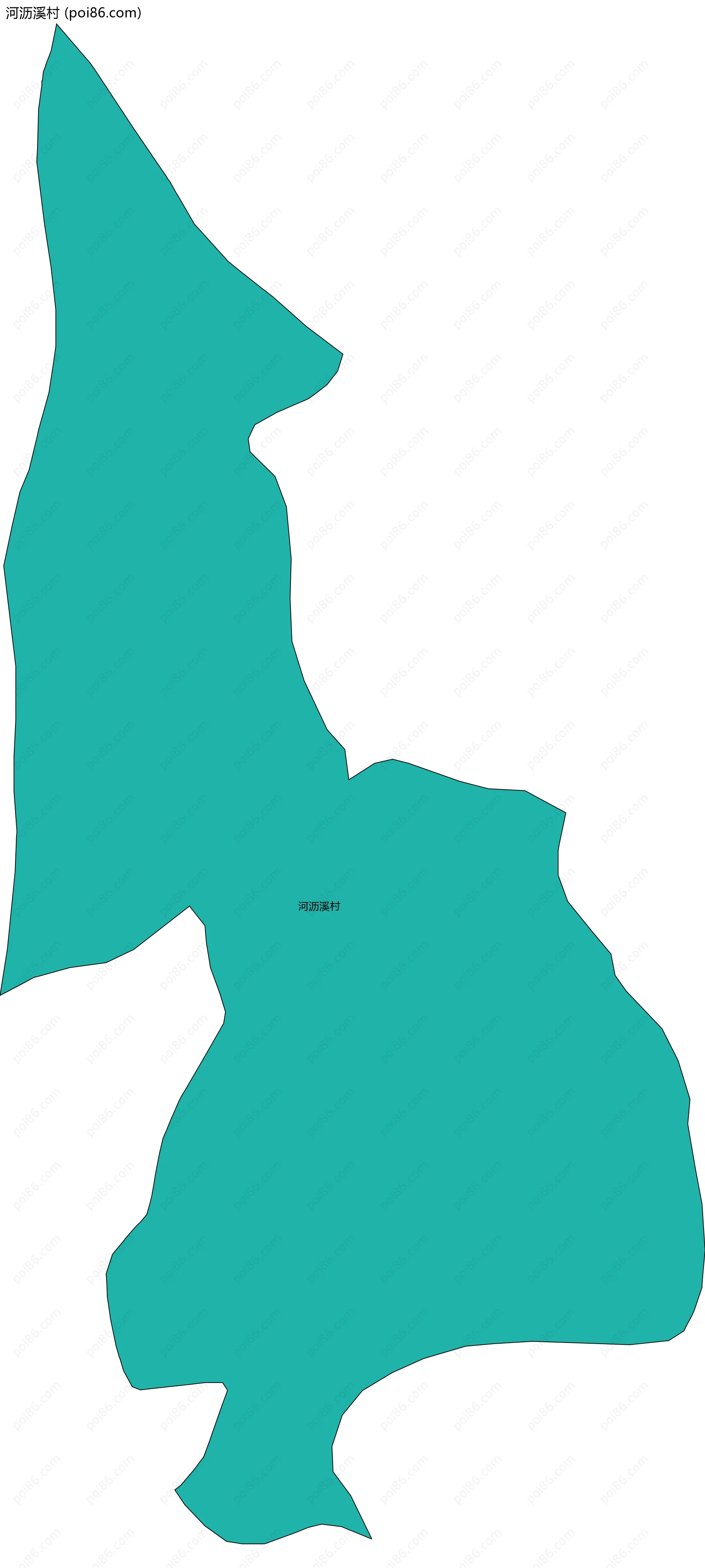 河沥溪村边界地图