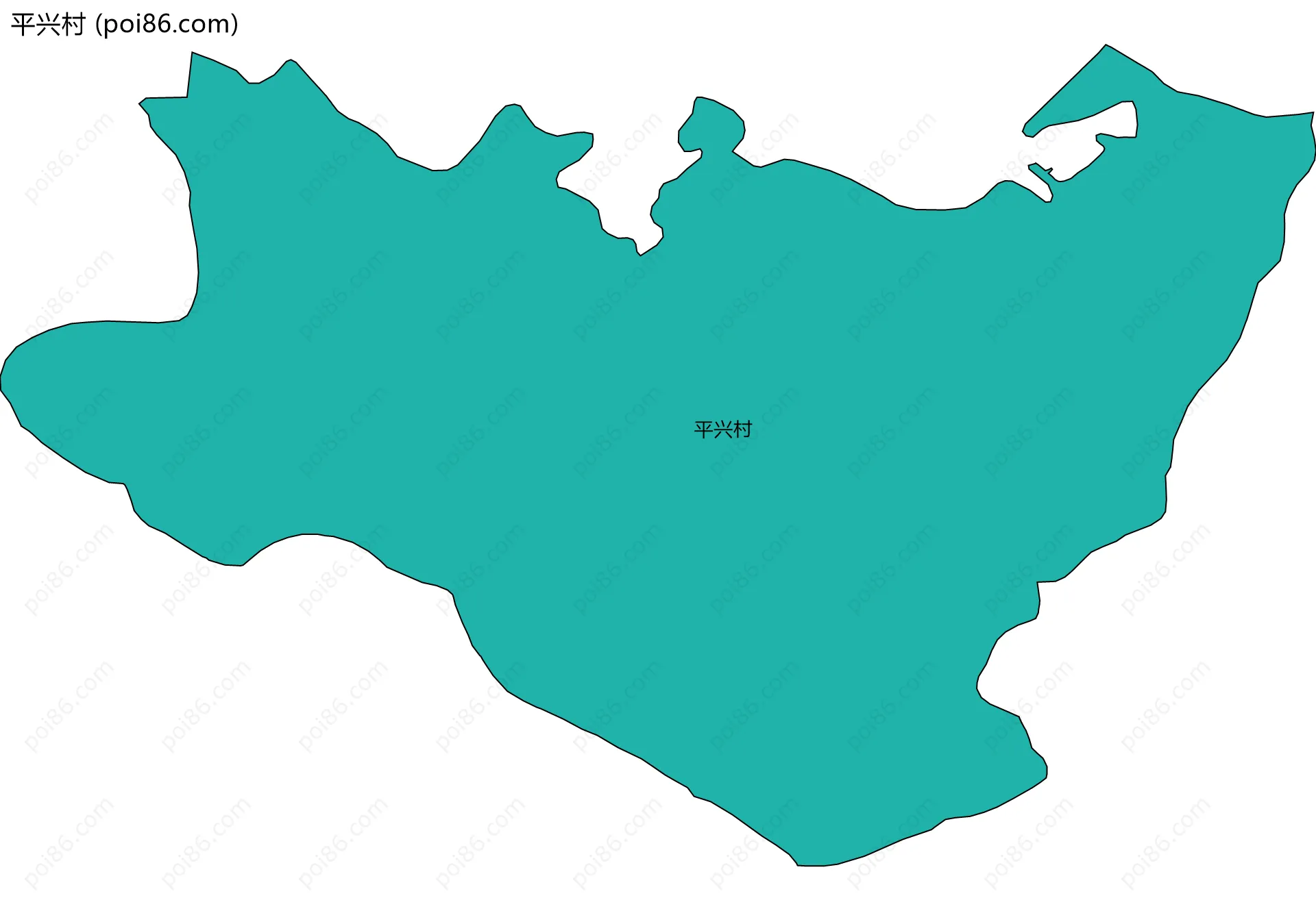 平兴村边界地图