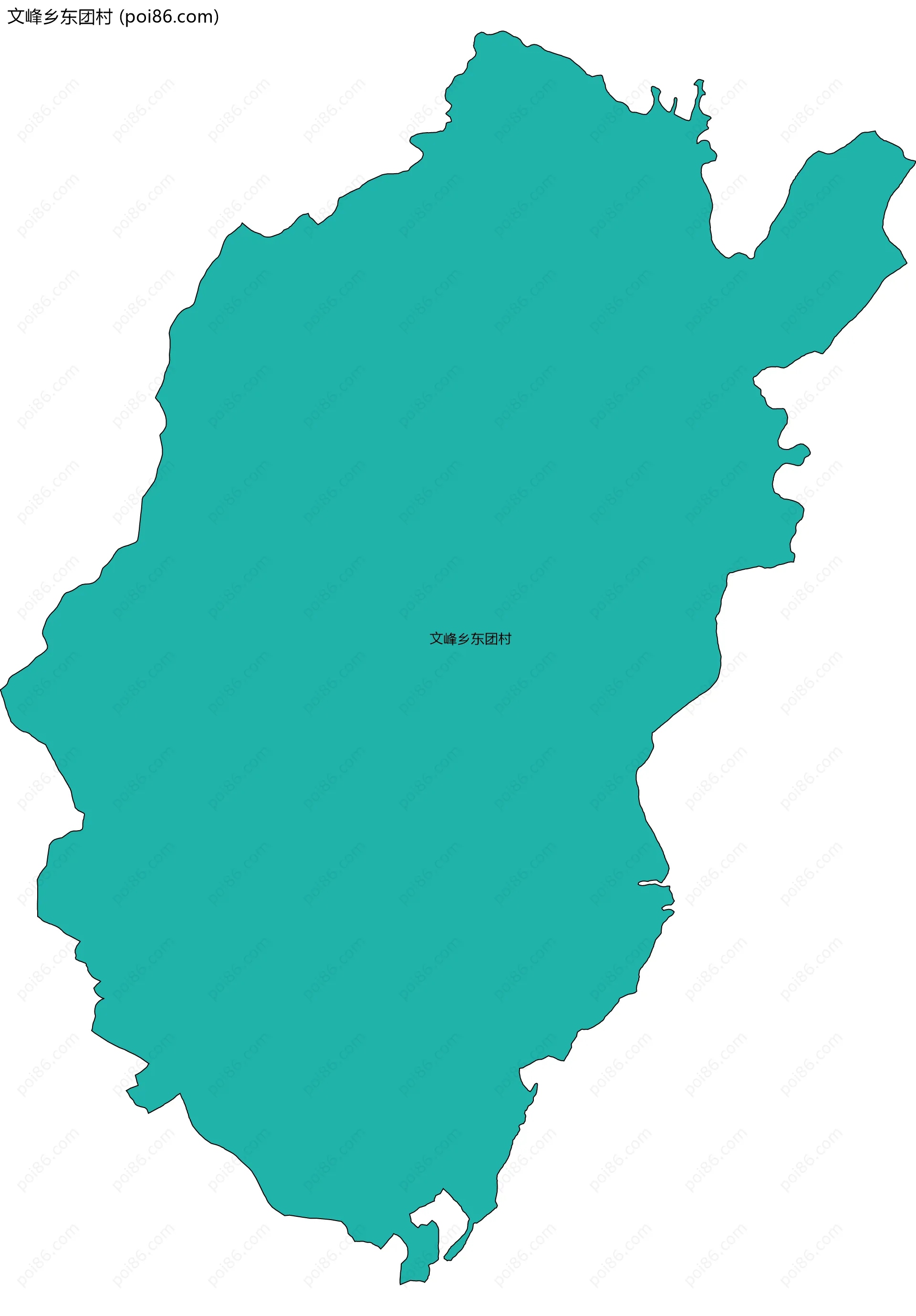 文峰乡东团村边界地图